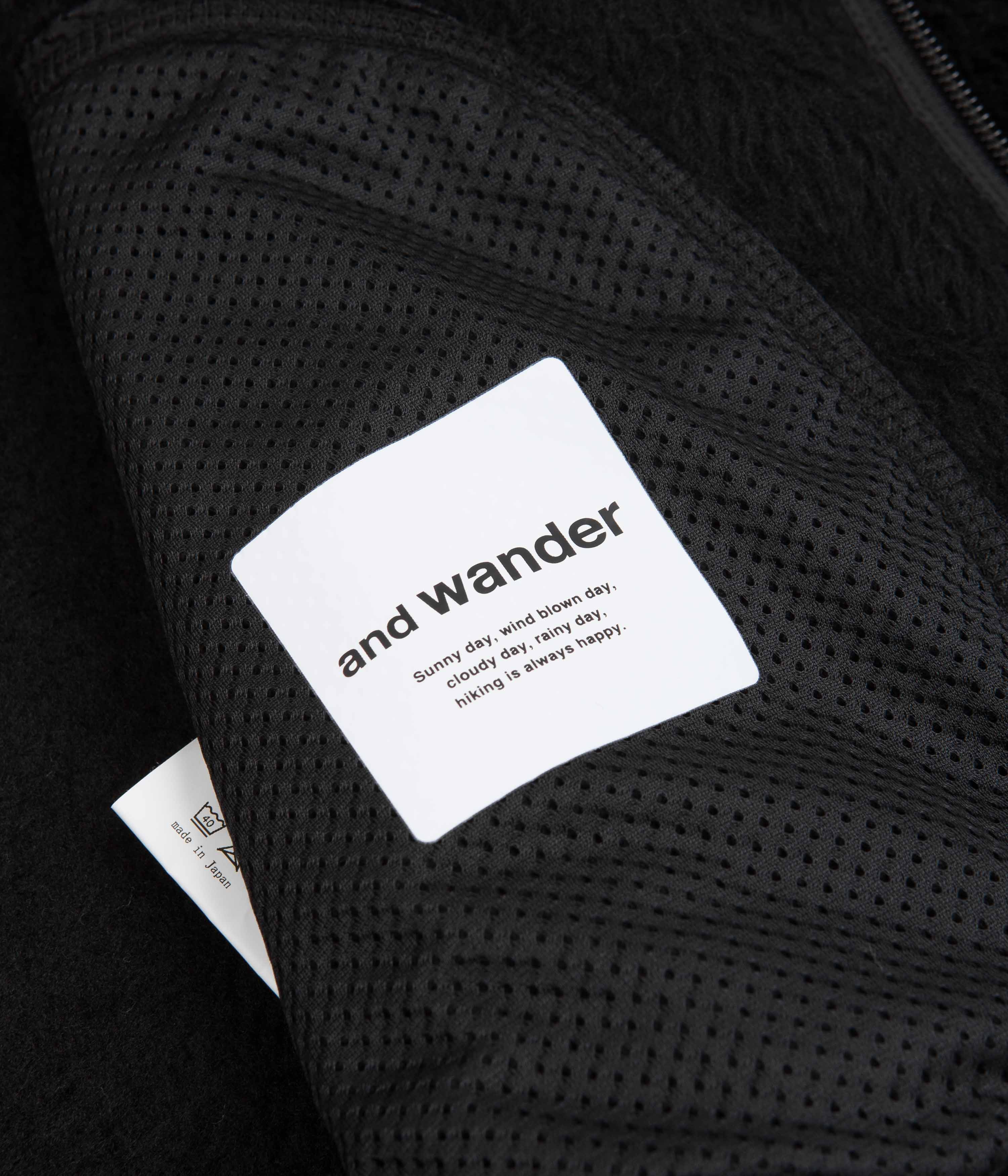 and wander High Loft Fleece - Black - Image 6