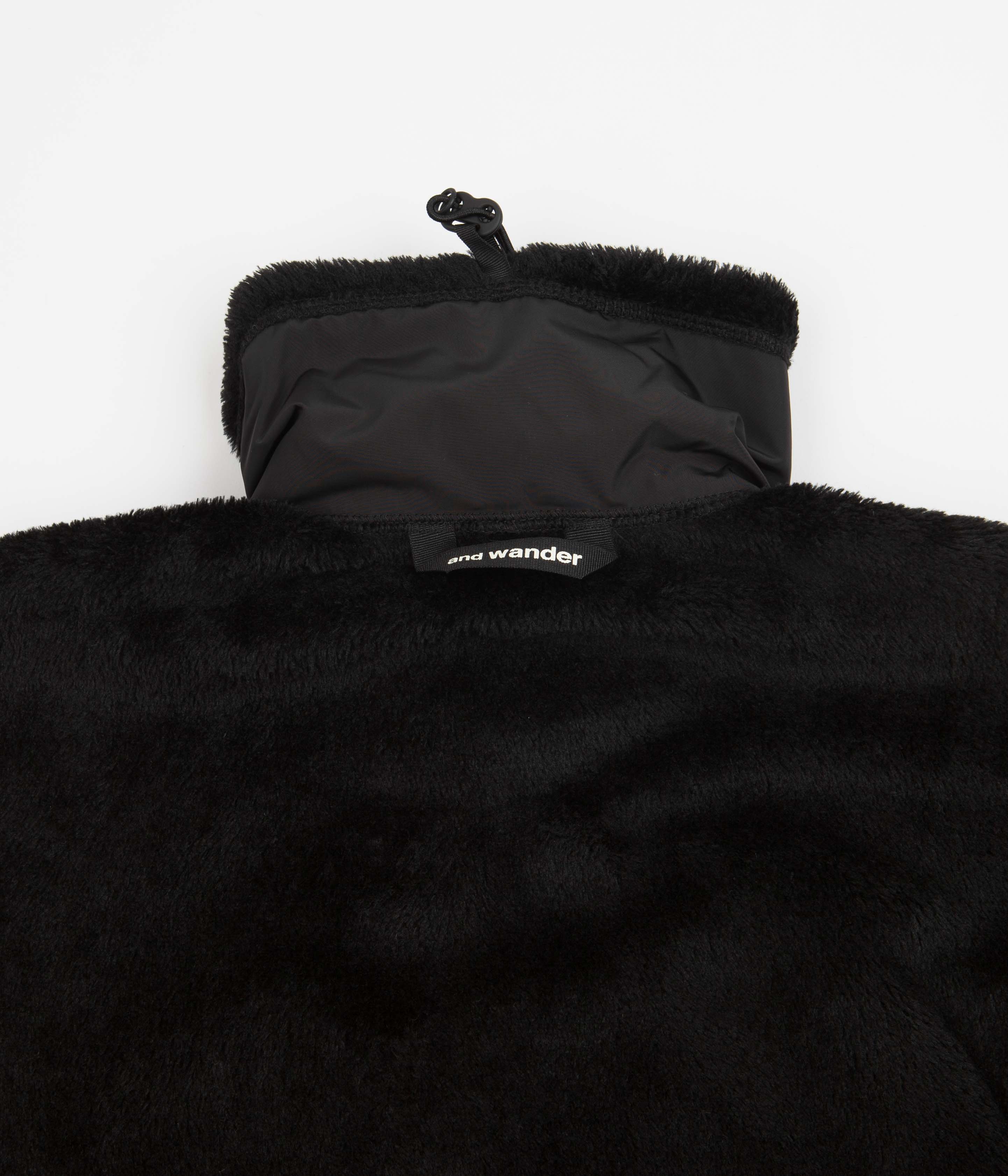 and wander High Loft Fleece - Black - Image 8