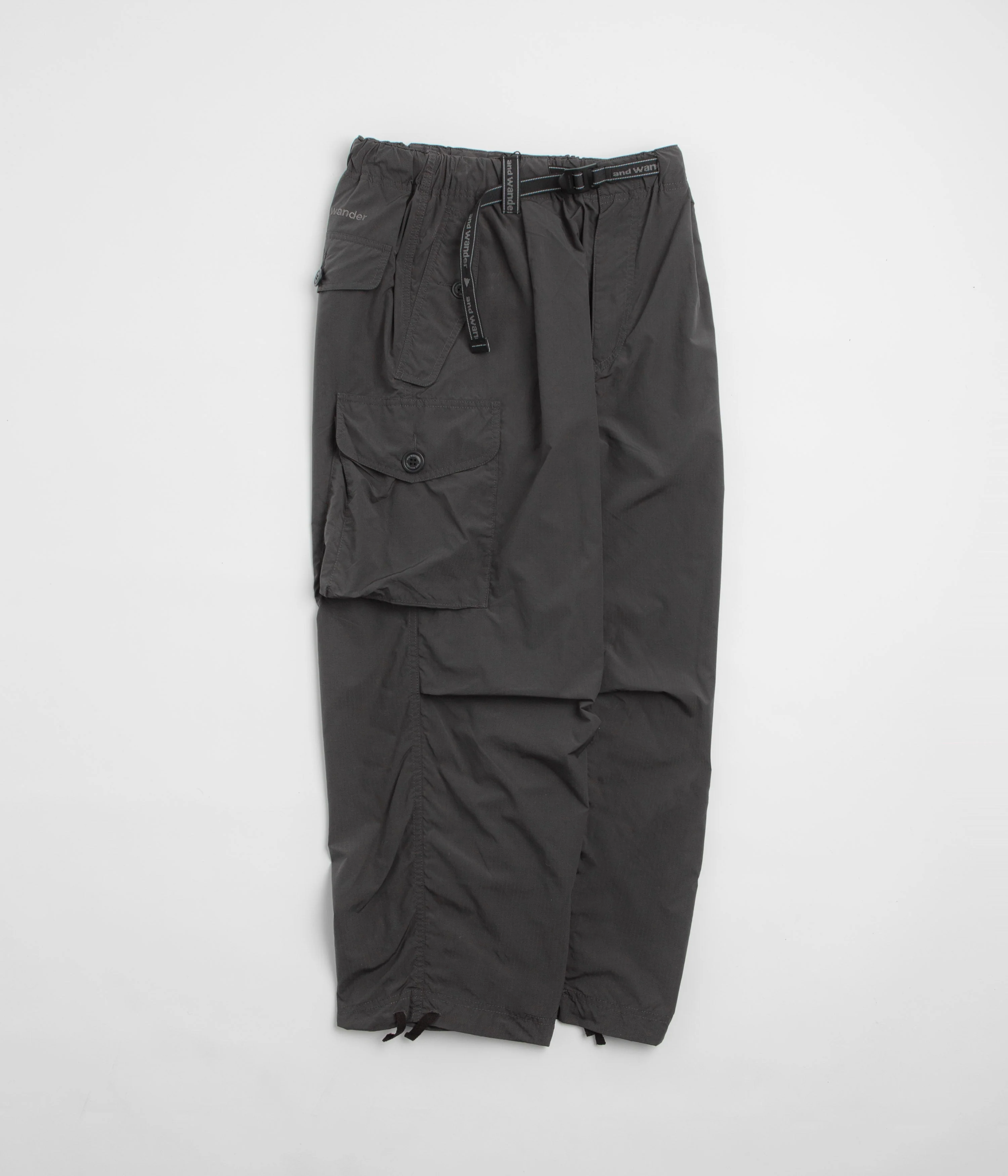 and wander Oversized Cargo Pants - Charcoal - Image 2