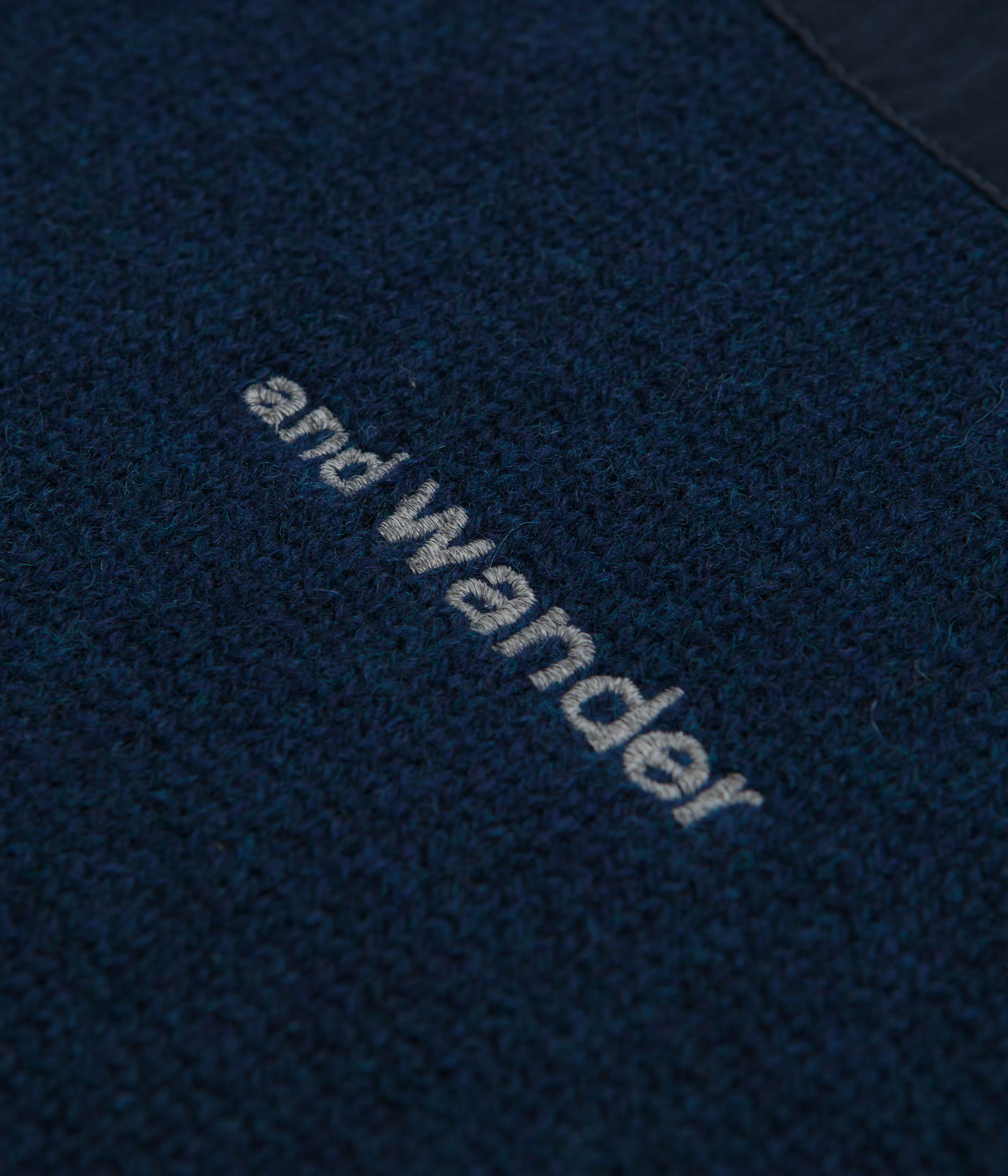 and wander Shetland Wool Sweatshirt - Blue - Image 4
