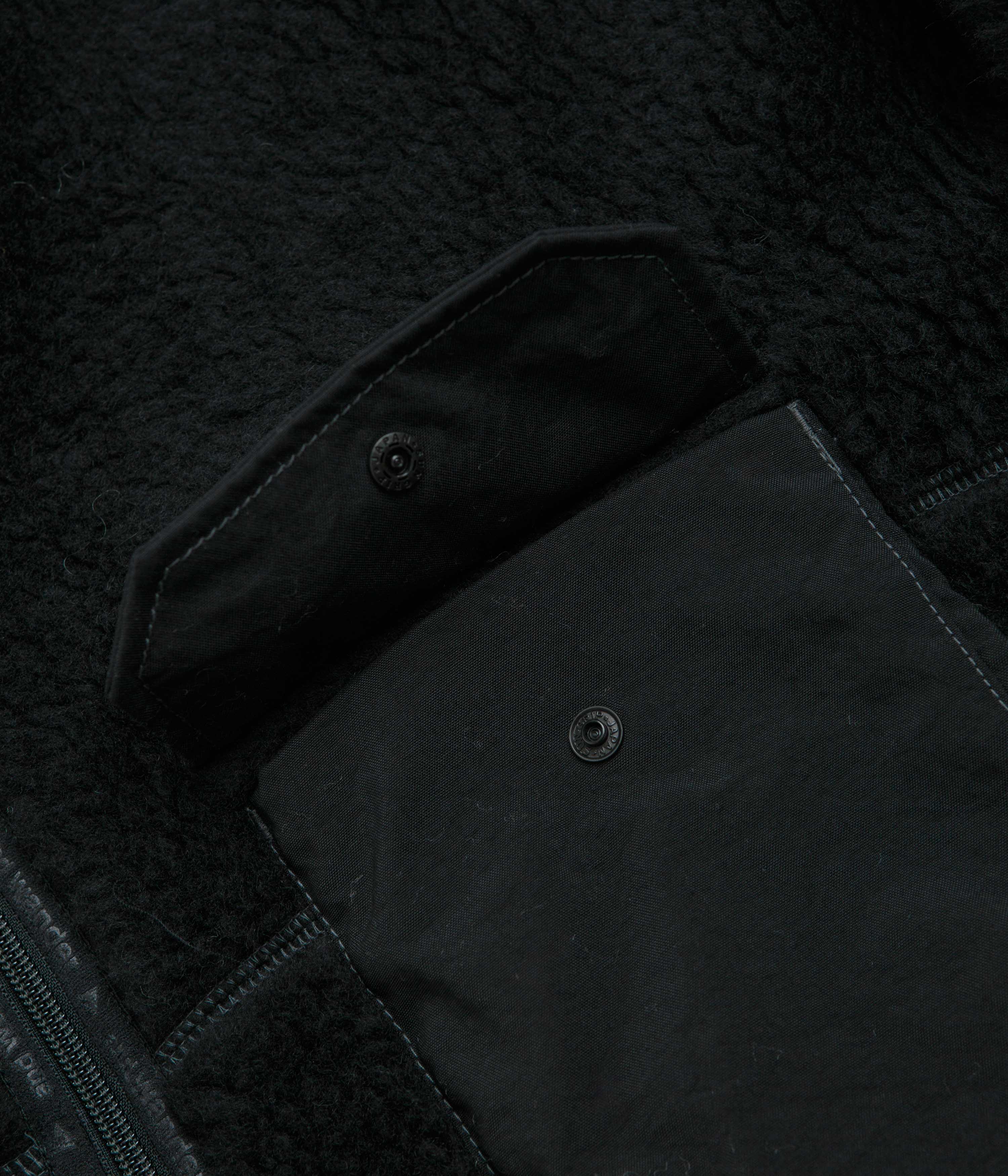 and wander Wool Boa Jacket - Black - Image 6