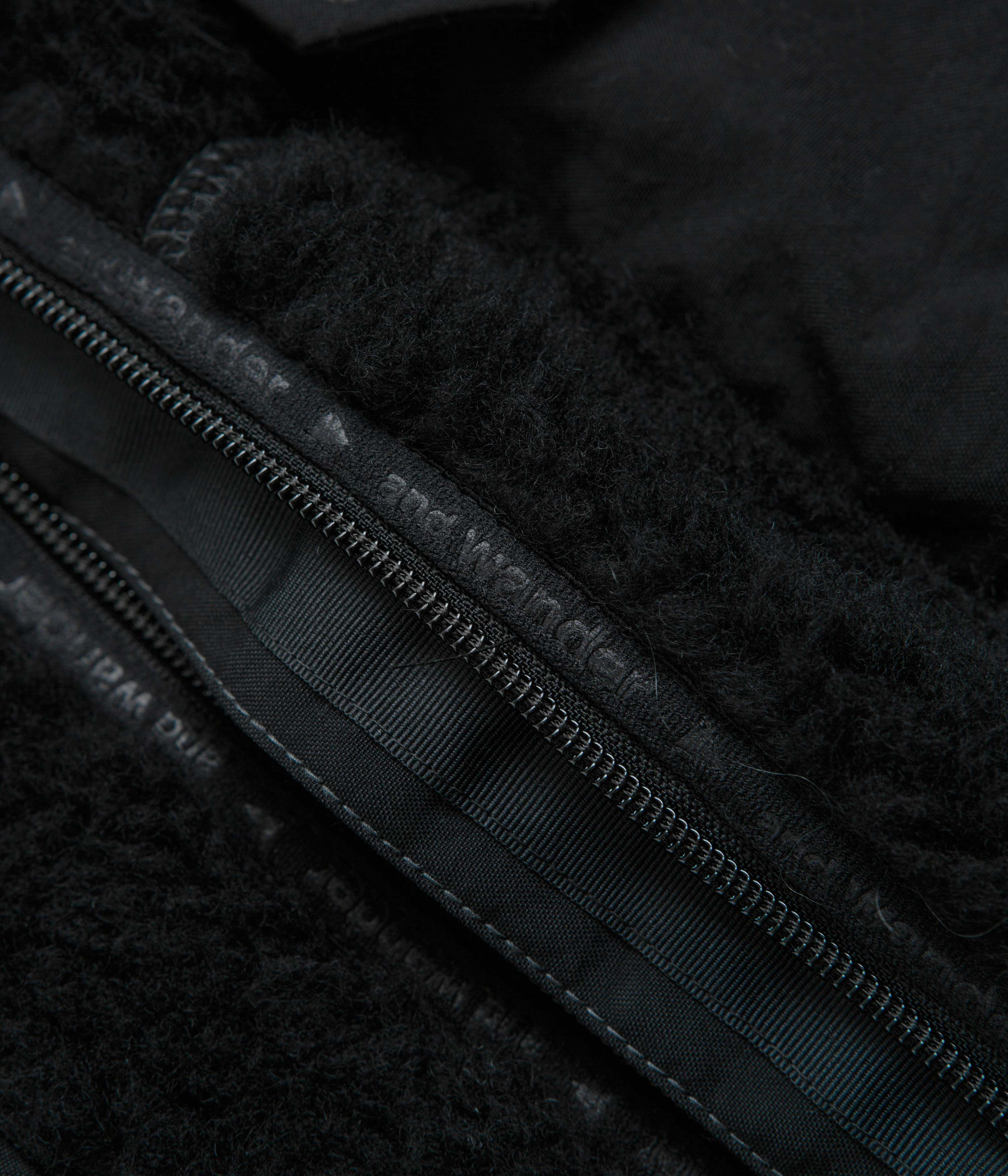 and wander Wool Boa Jacket - Black - Image 7