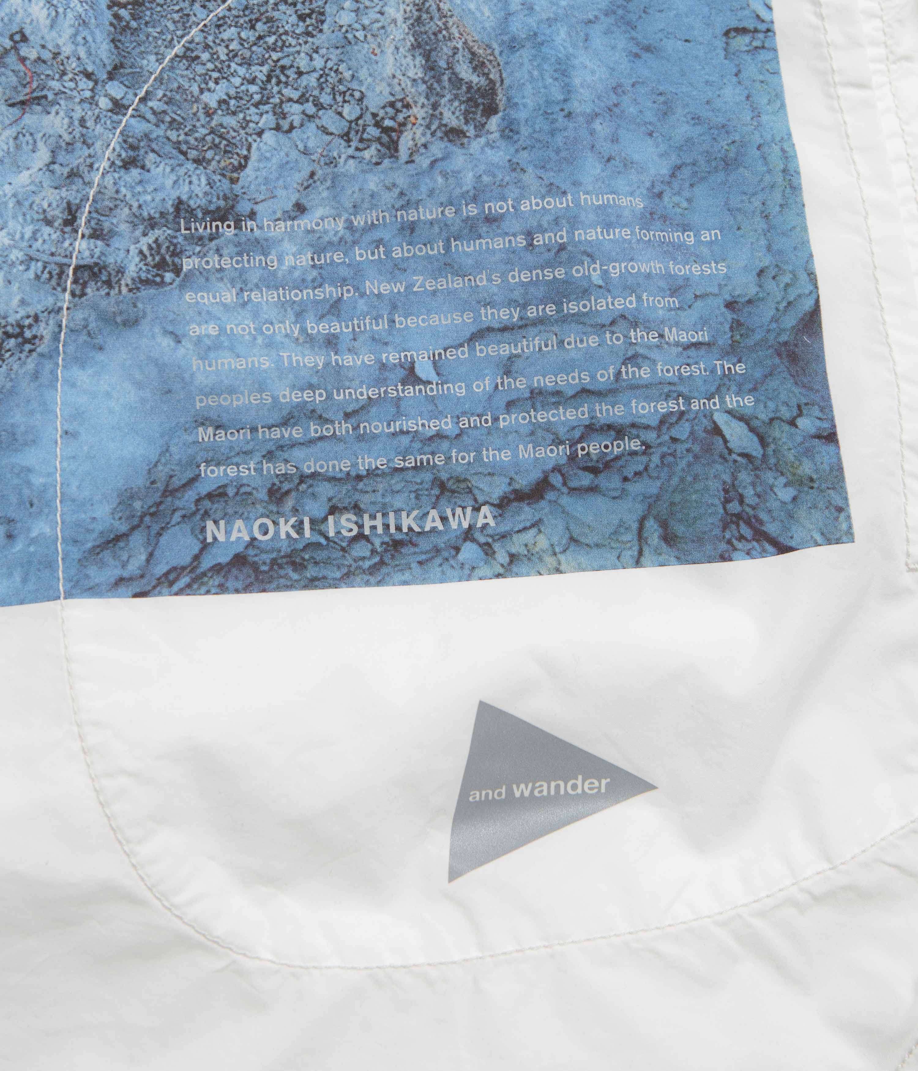 and wander x Naoki Ishikawa The Void Sea Shirt - White - Image 3