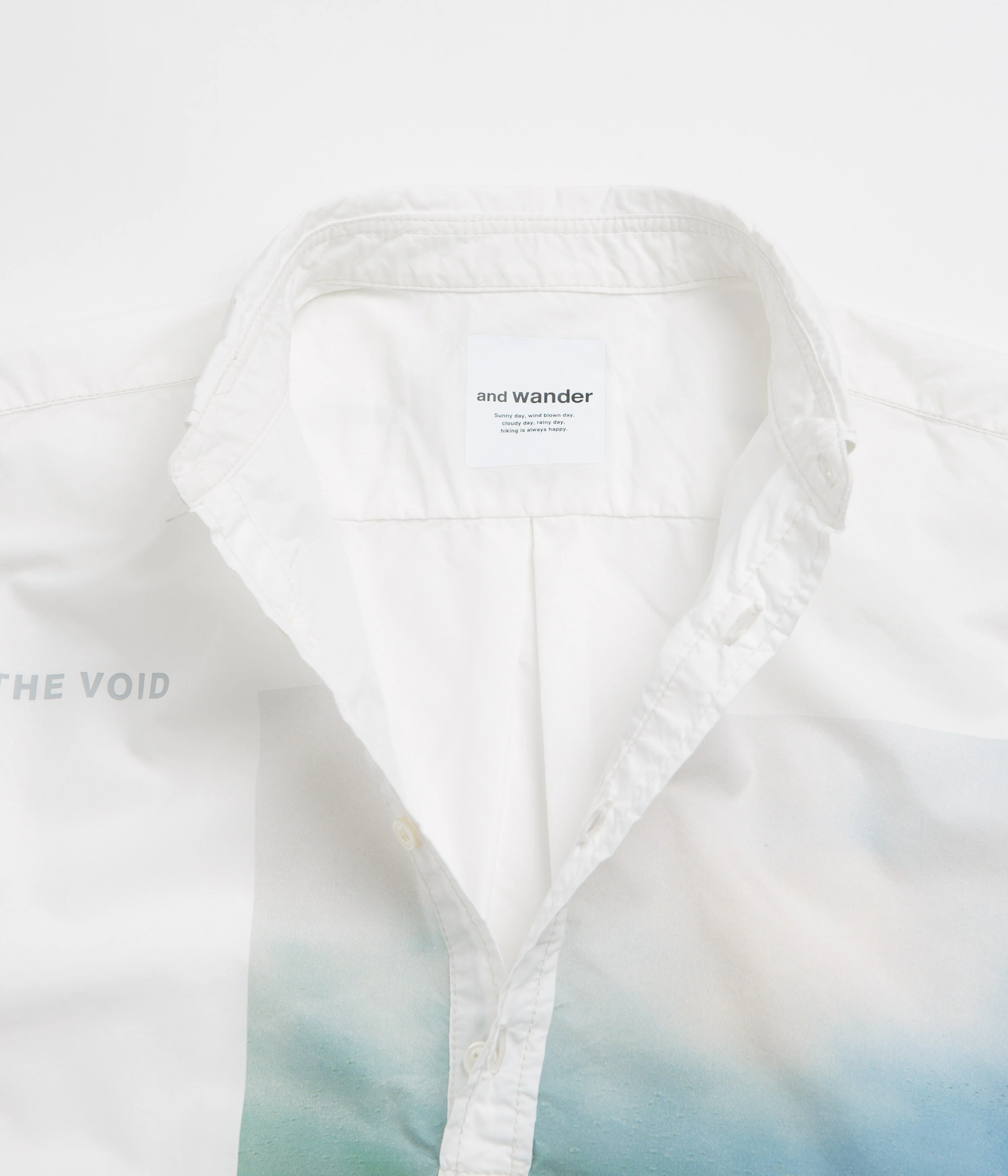 and wander x Naoki Ishikawa The Void Sea Shirt - White - Image 4