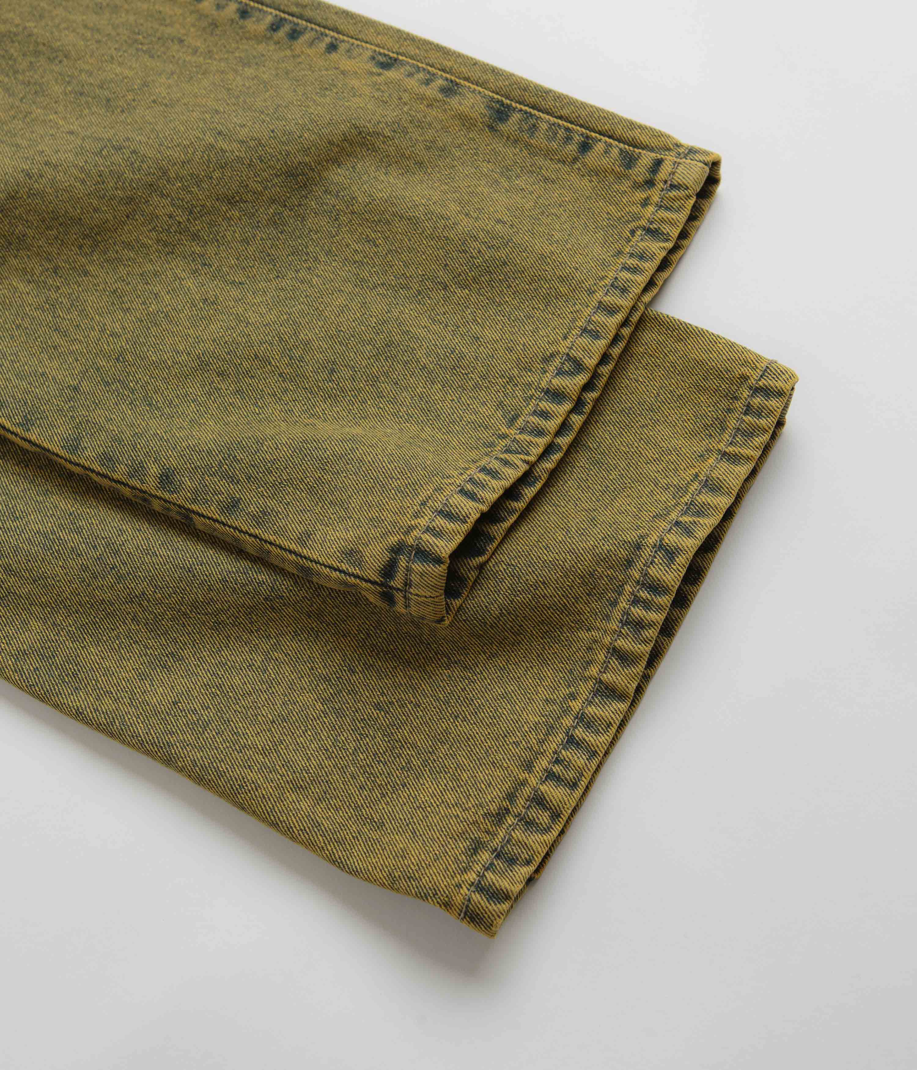 Aries Acid Wash Batten Jeans - Gold - Image 8