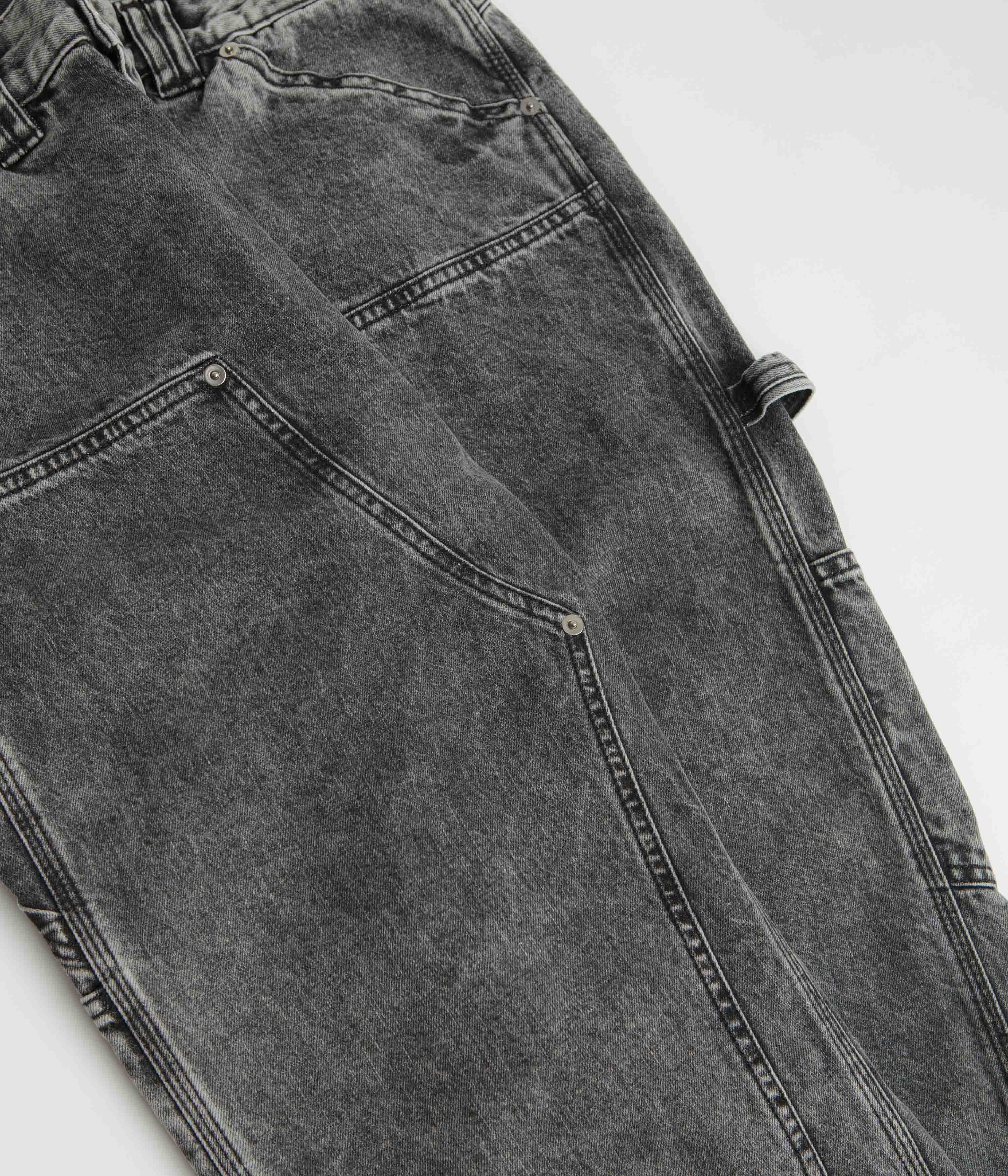 Aries Acid Wash Carpenter Jeans - Black - Image 5