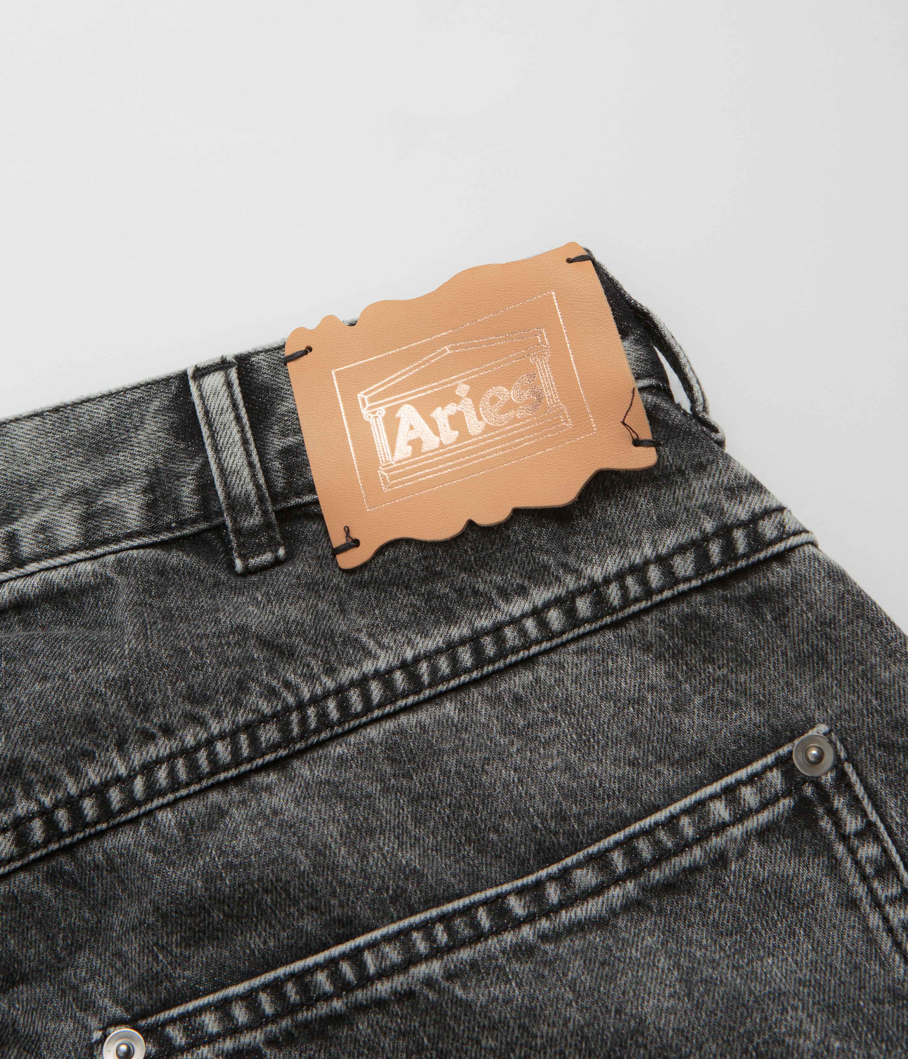Aries Acid Wash Carpenter Jeans - Black - Image 9