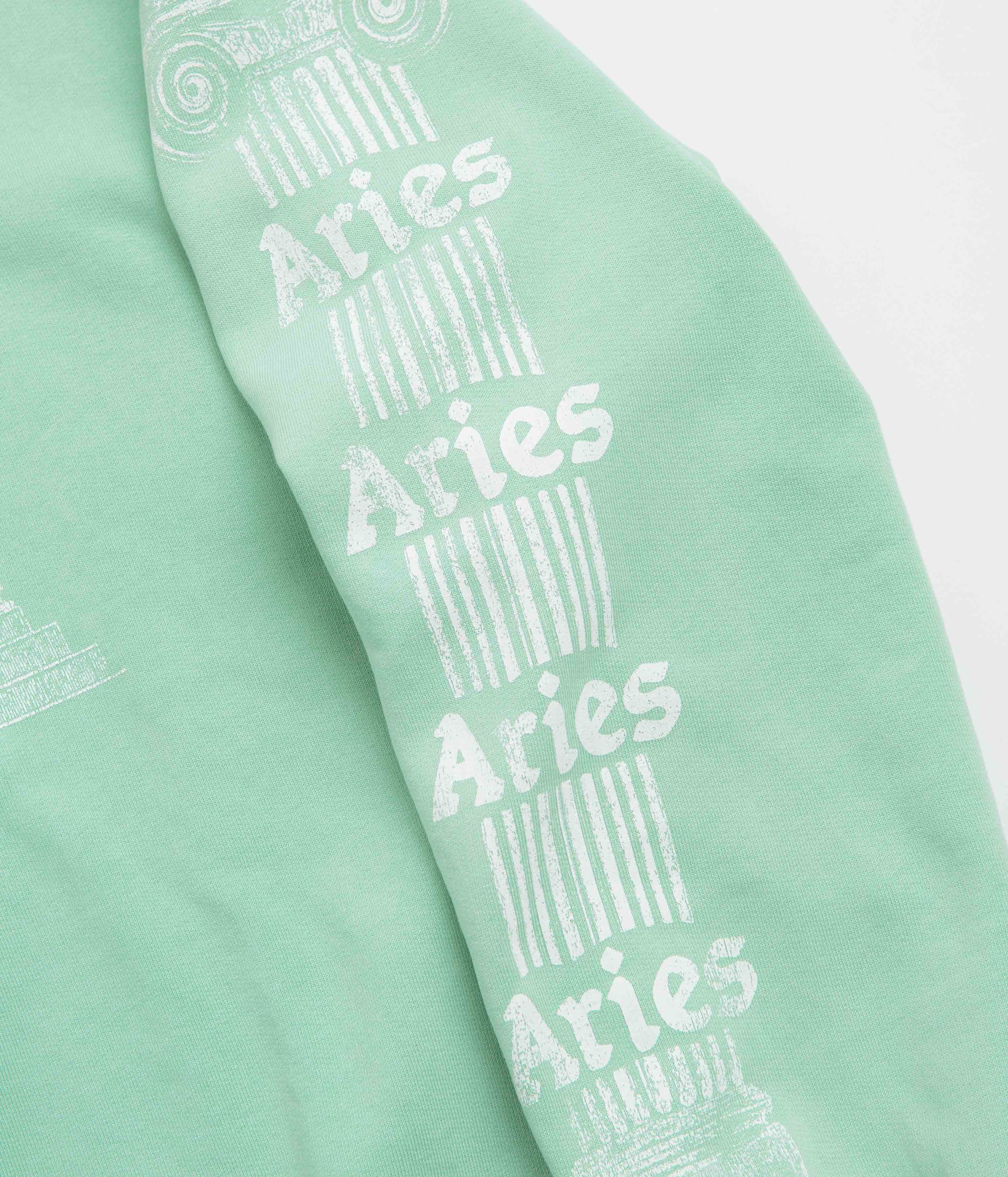 Aries Aged Ancient Column Crewneck Sweatshirt - Aqua - Image 5