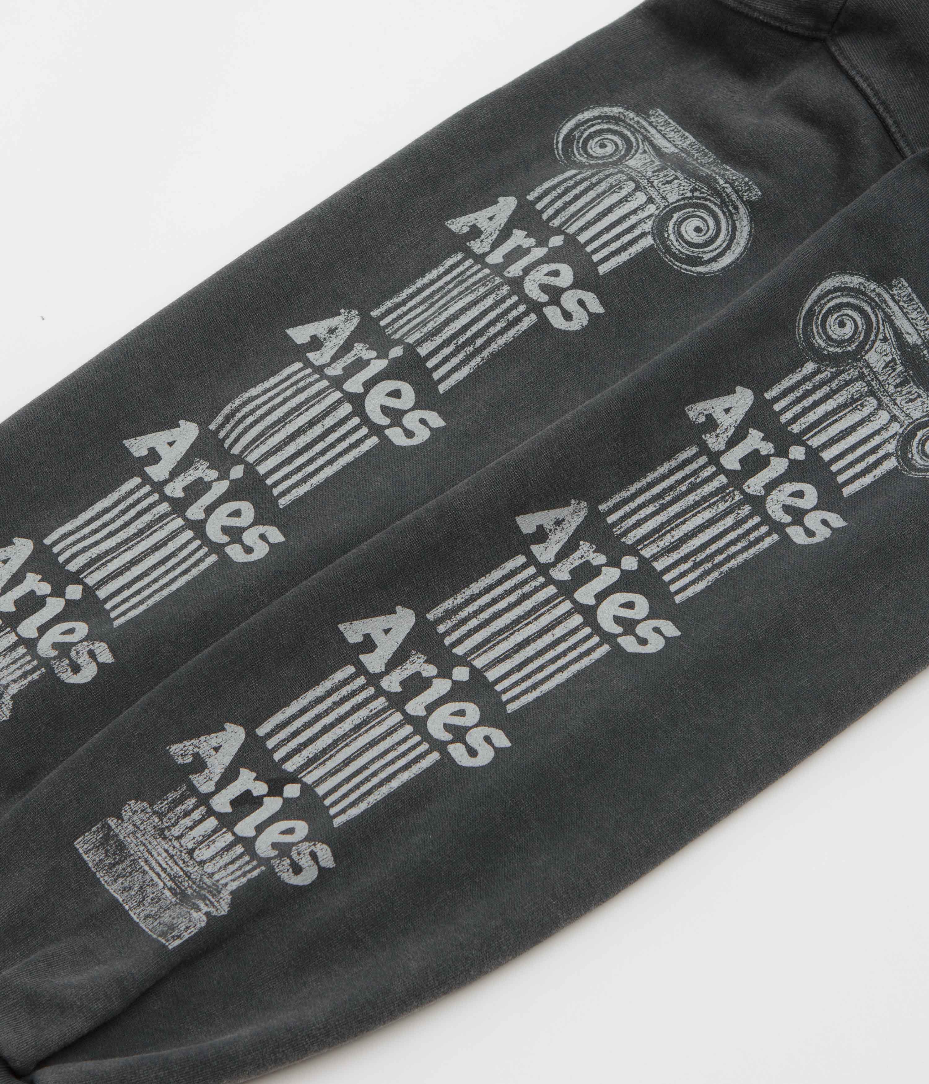 Aries Aged Ancient Column Crewneck Sweatshirt - Black / White - Image 4