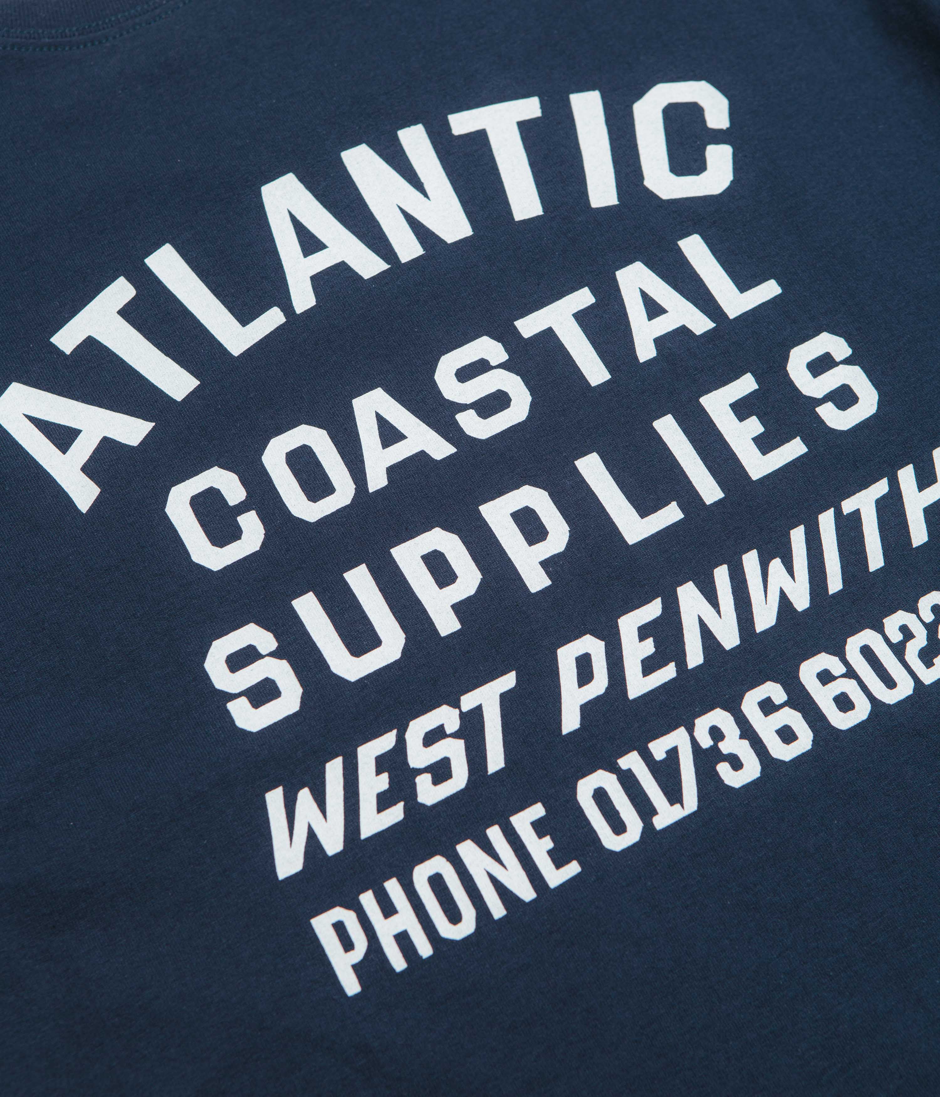 Atlantic Coastal Supplies Boatyard T-Shirt - Navy - Image 4