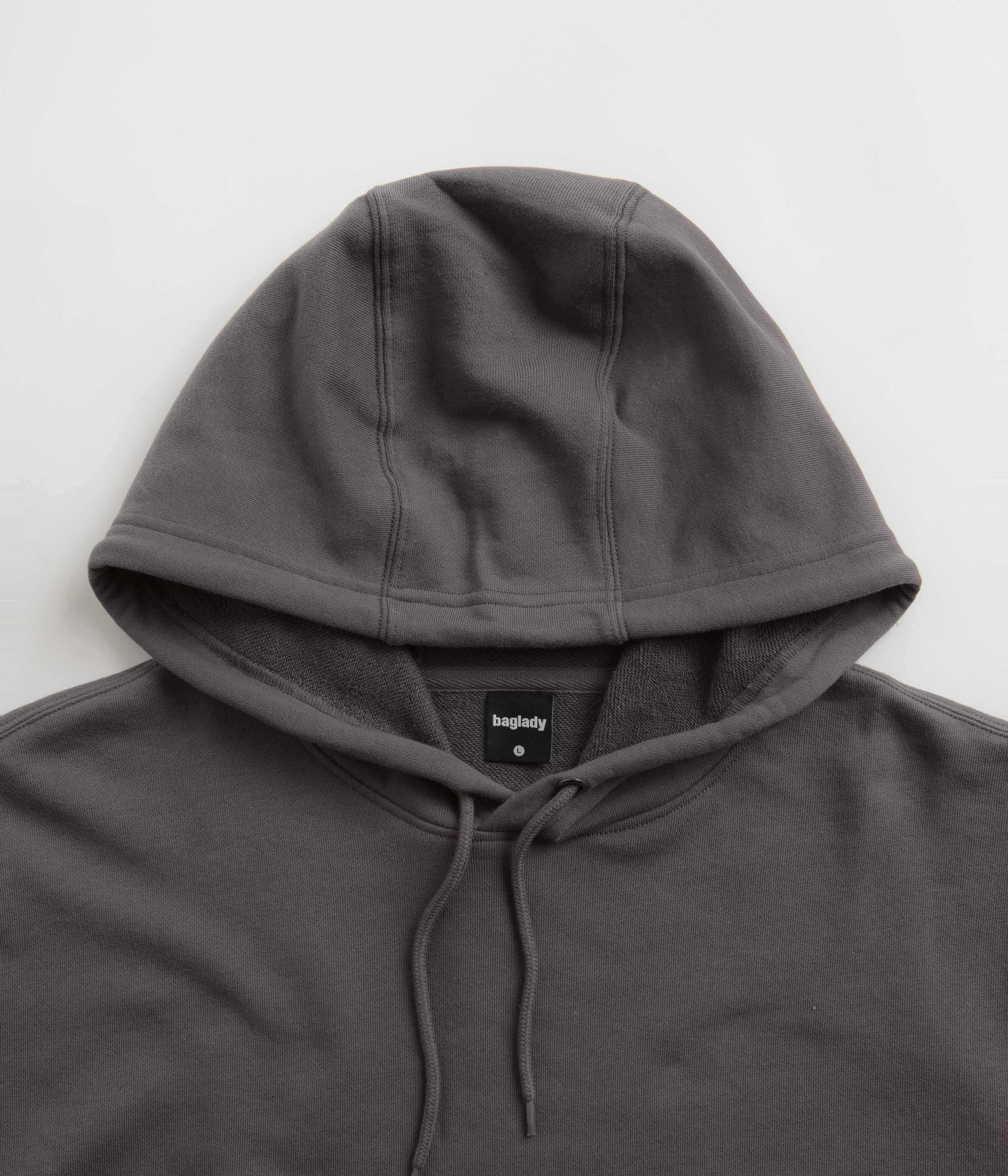 Baglady Alien Logo Hoodie - Charcoal - Image 4