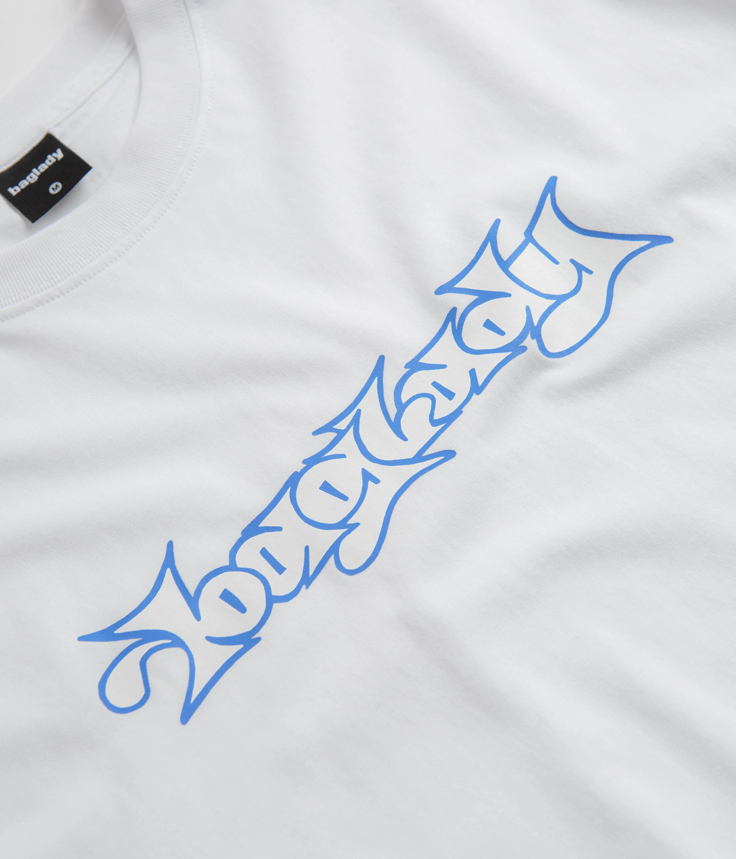 Baglady Bootleg Throw Up Logo T-Shirt - White - Image 2