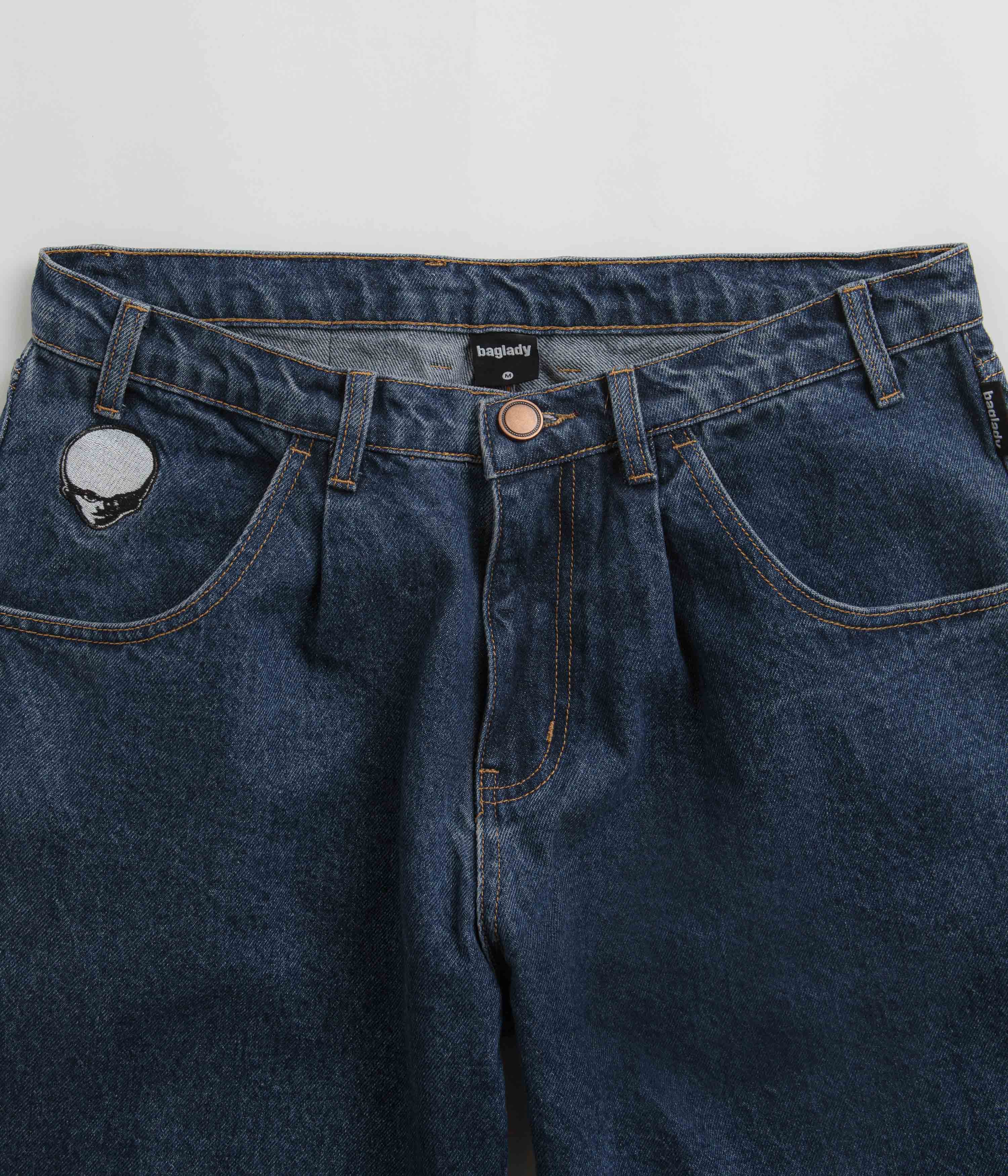 Baglady Logo Jeans - Indigo Blue - Image 4