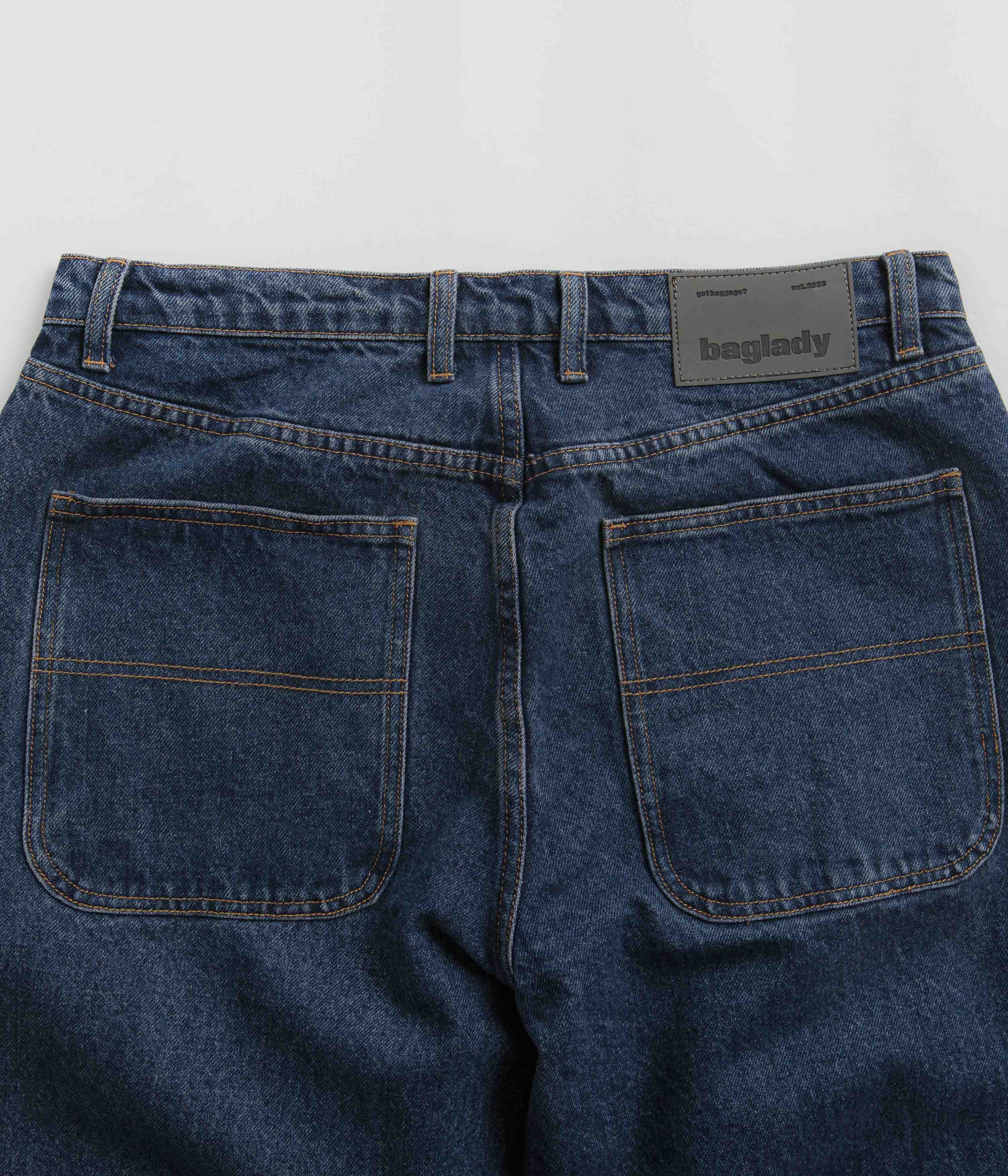Baglady Logo Jeans - Indigo Blue - Image 6