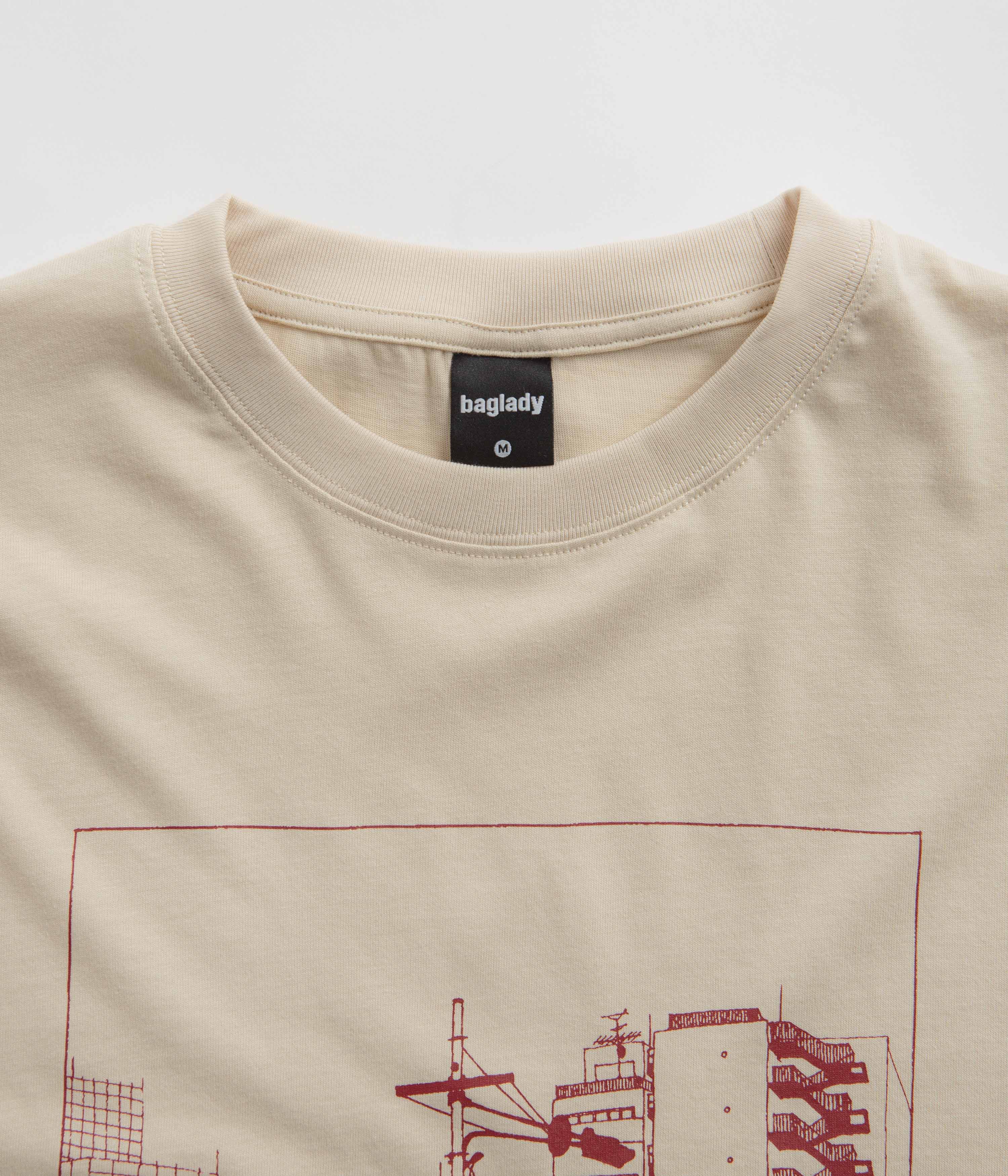 Baglady Sakai Suji Long Sleeve T-Shirt - Tan - Image 4