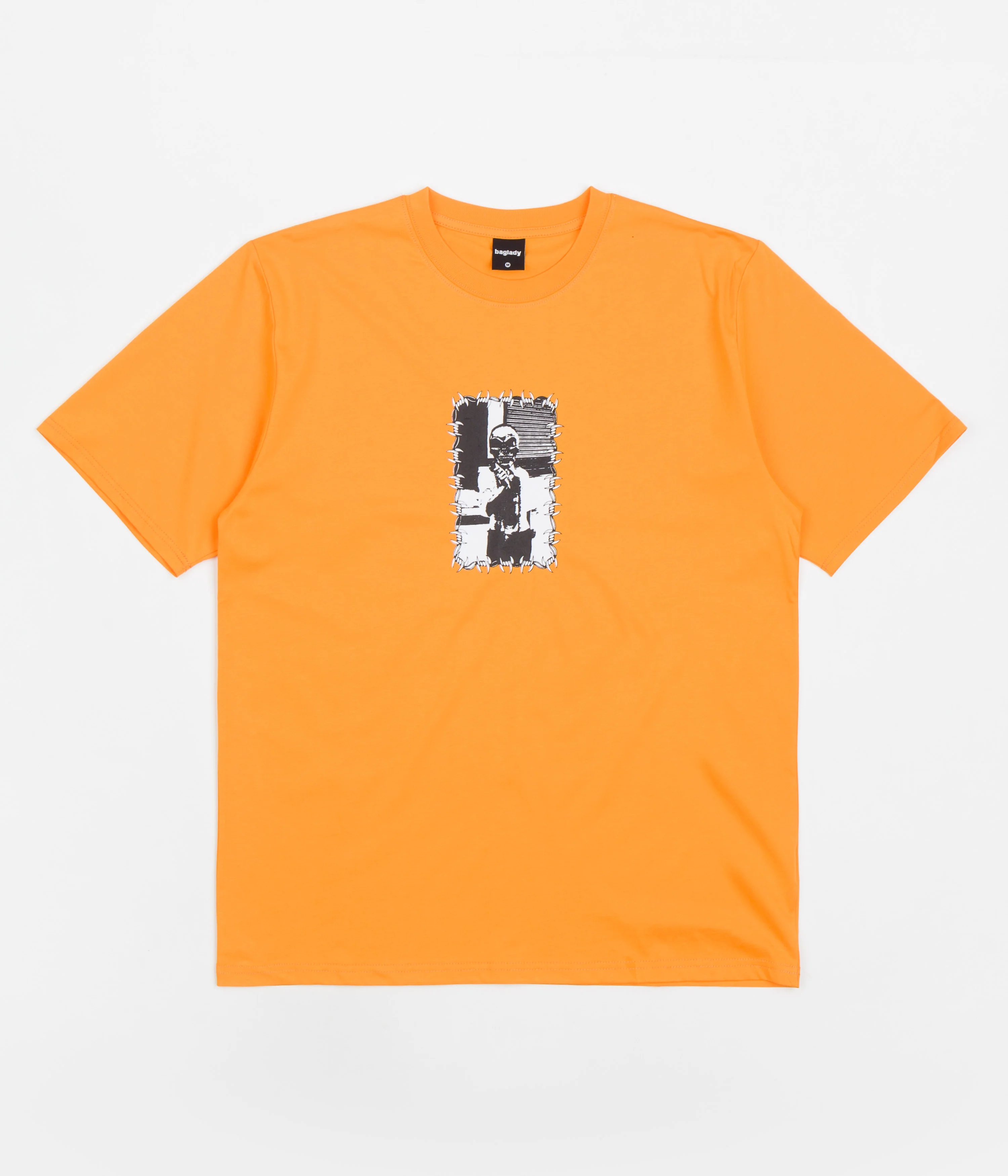 Baglady Skull Crusher T-Shirt - Tangerine