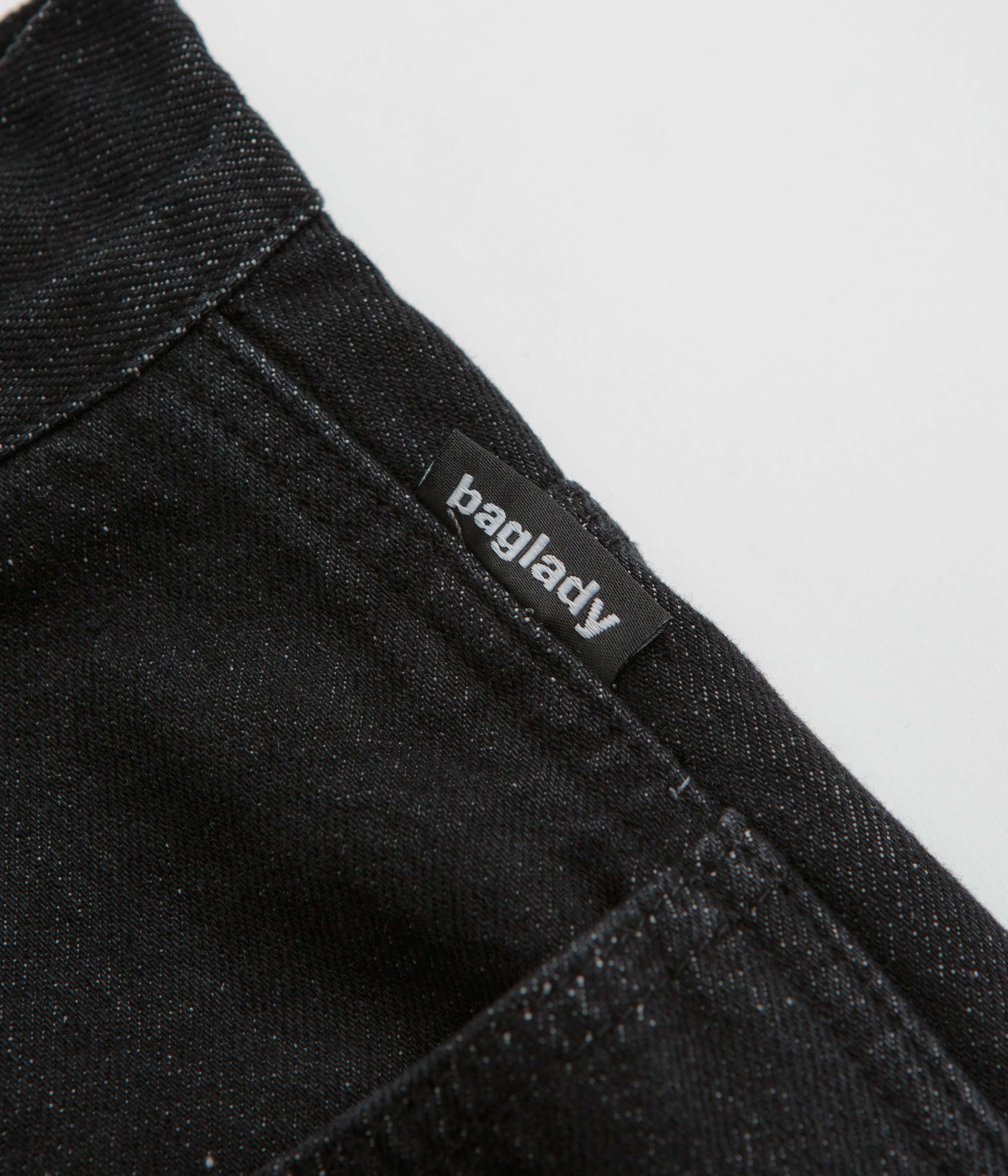 Baglady Warp Denim Shorts - Black - Image 5