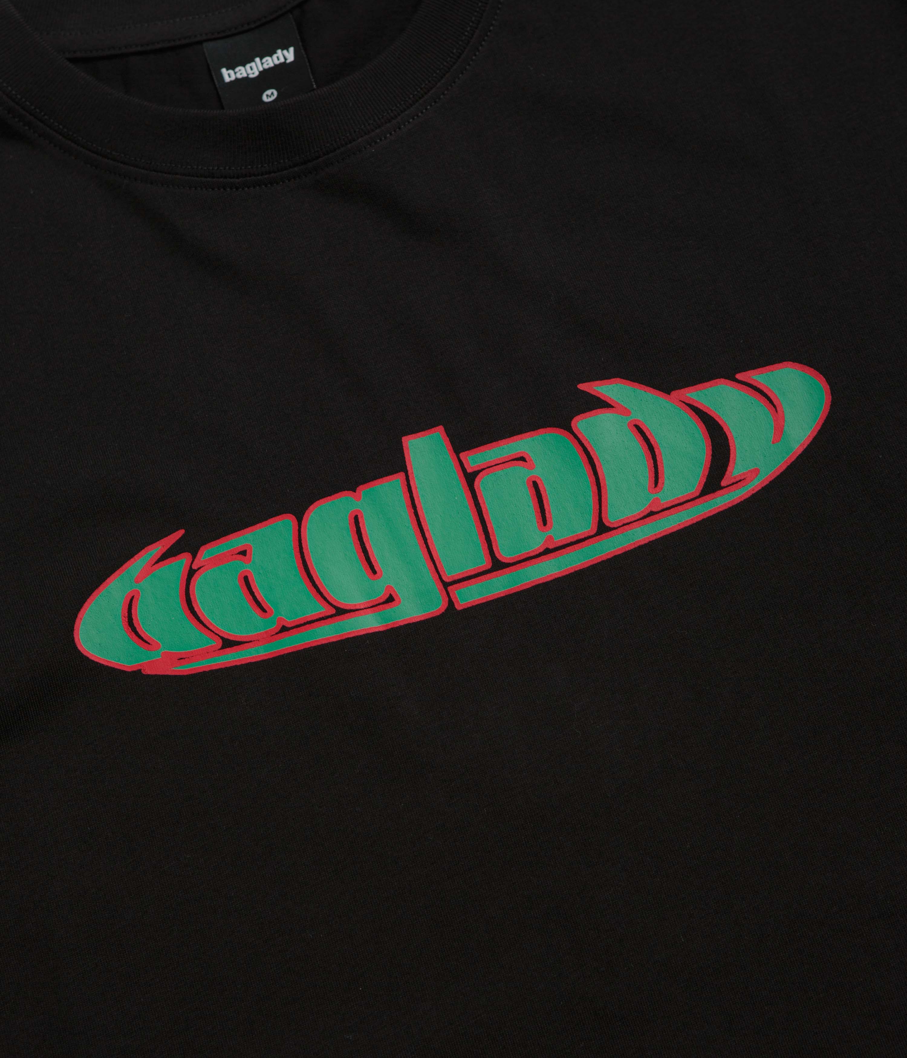 Baglady Warp T-Shirt - Black - Image 2