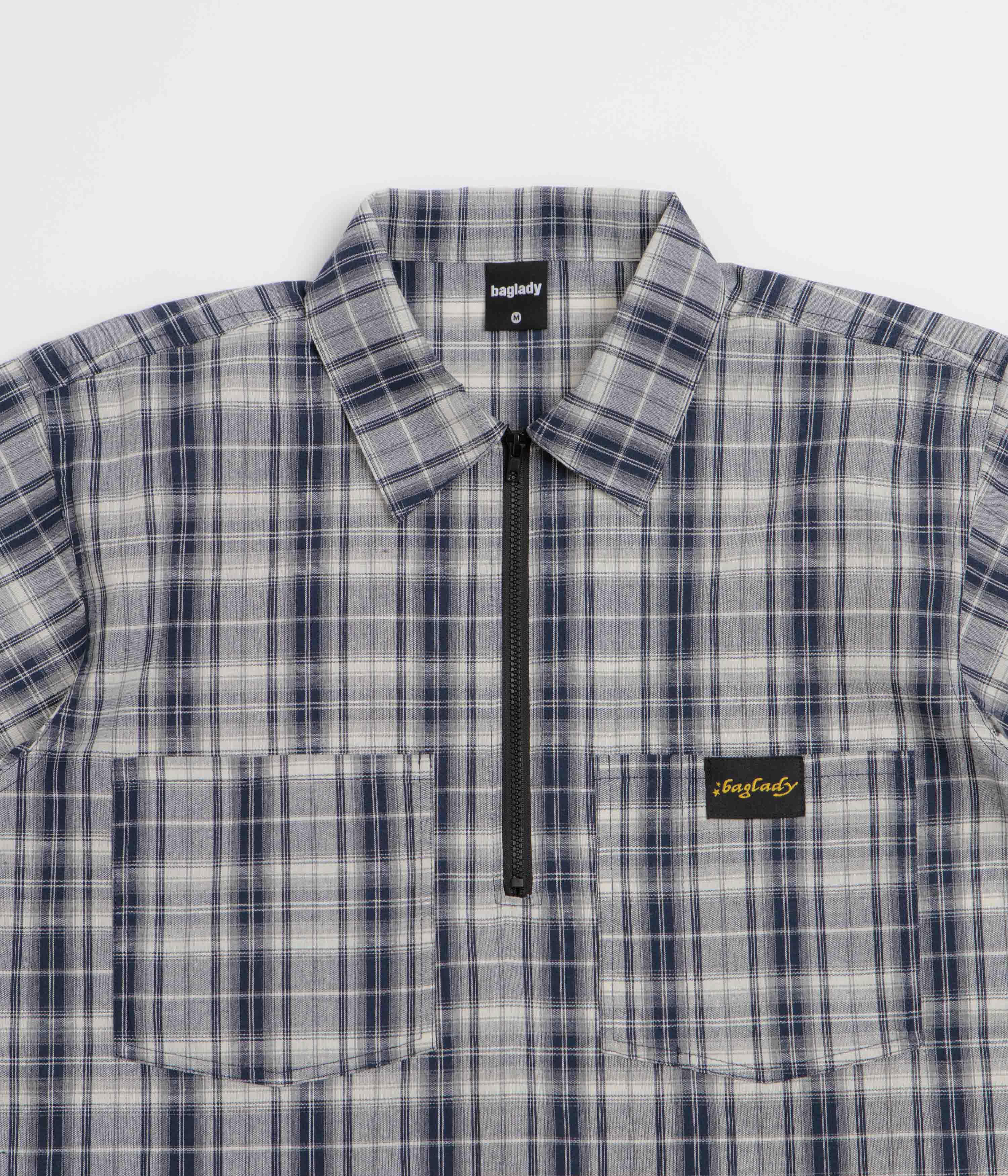 Baglady Workwear Polo Shirt - Dark Plaid - Image 2