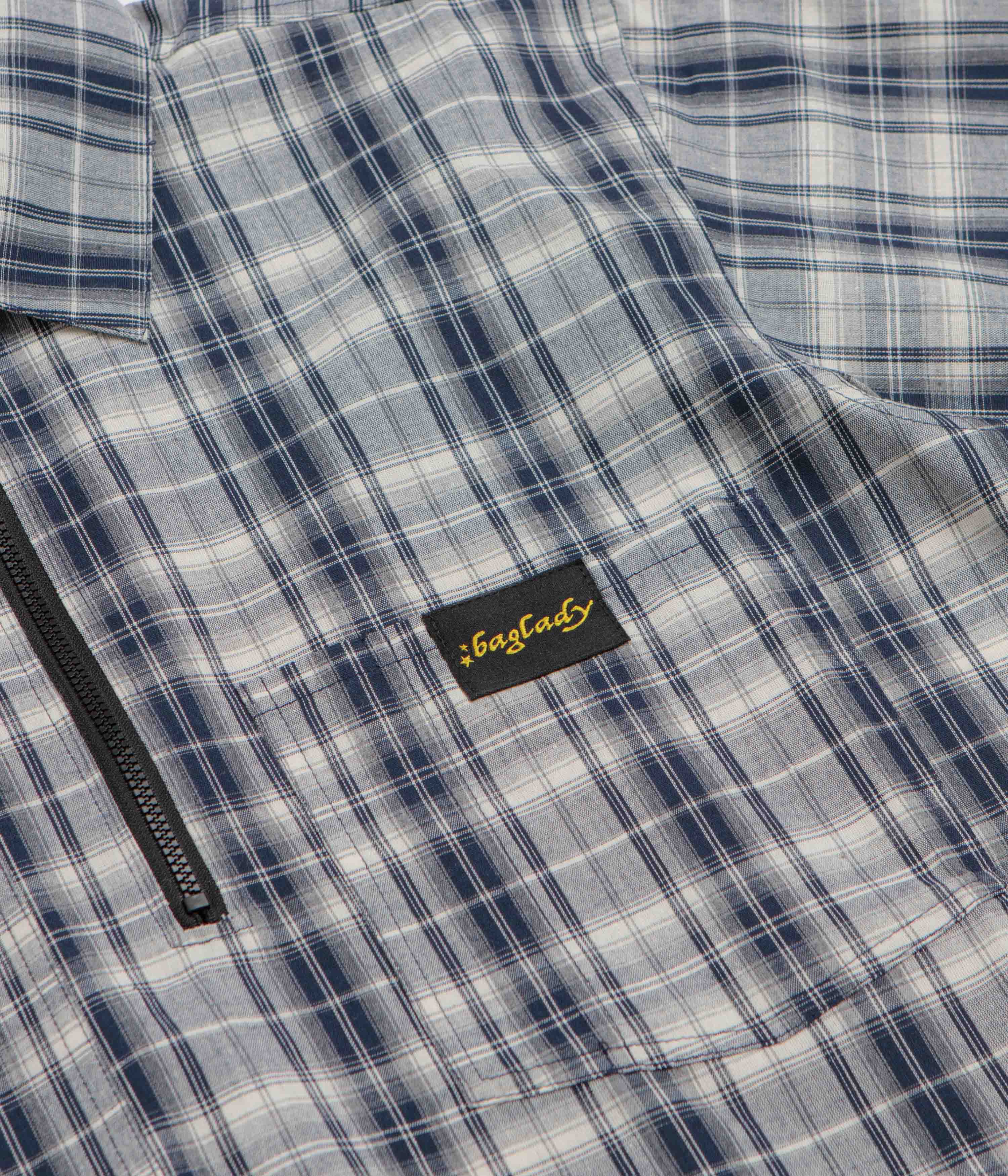 Baglady Workwear Polo Shirt - Dark Plaid - Image 3