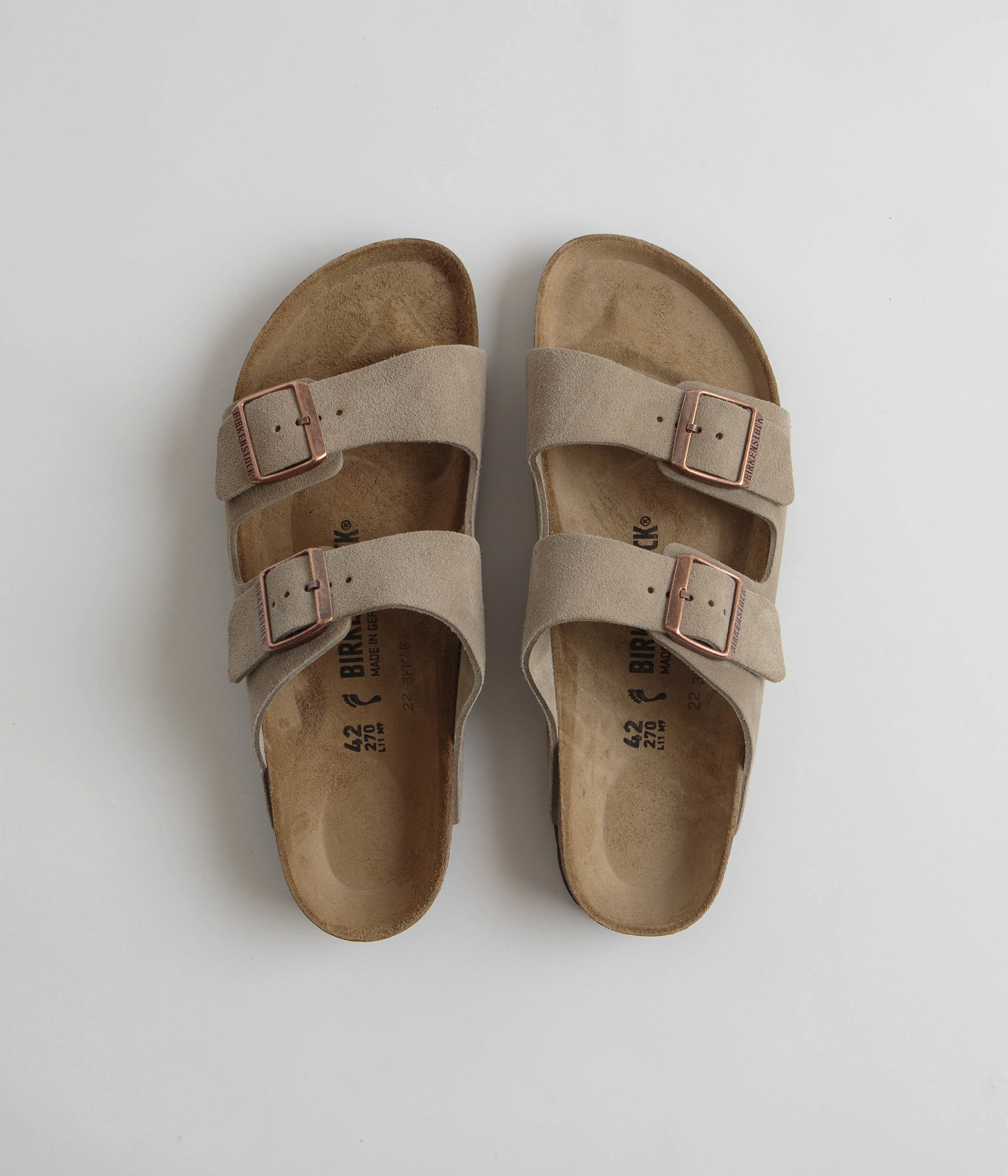 Birkenstock Arizona Narrow Sandals - Taupe - Image 7