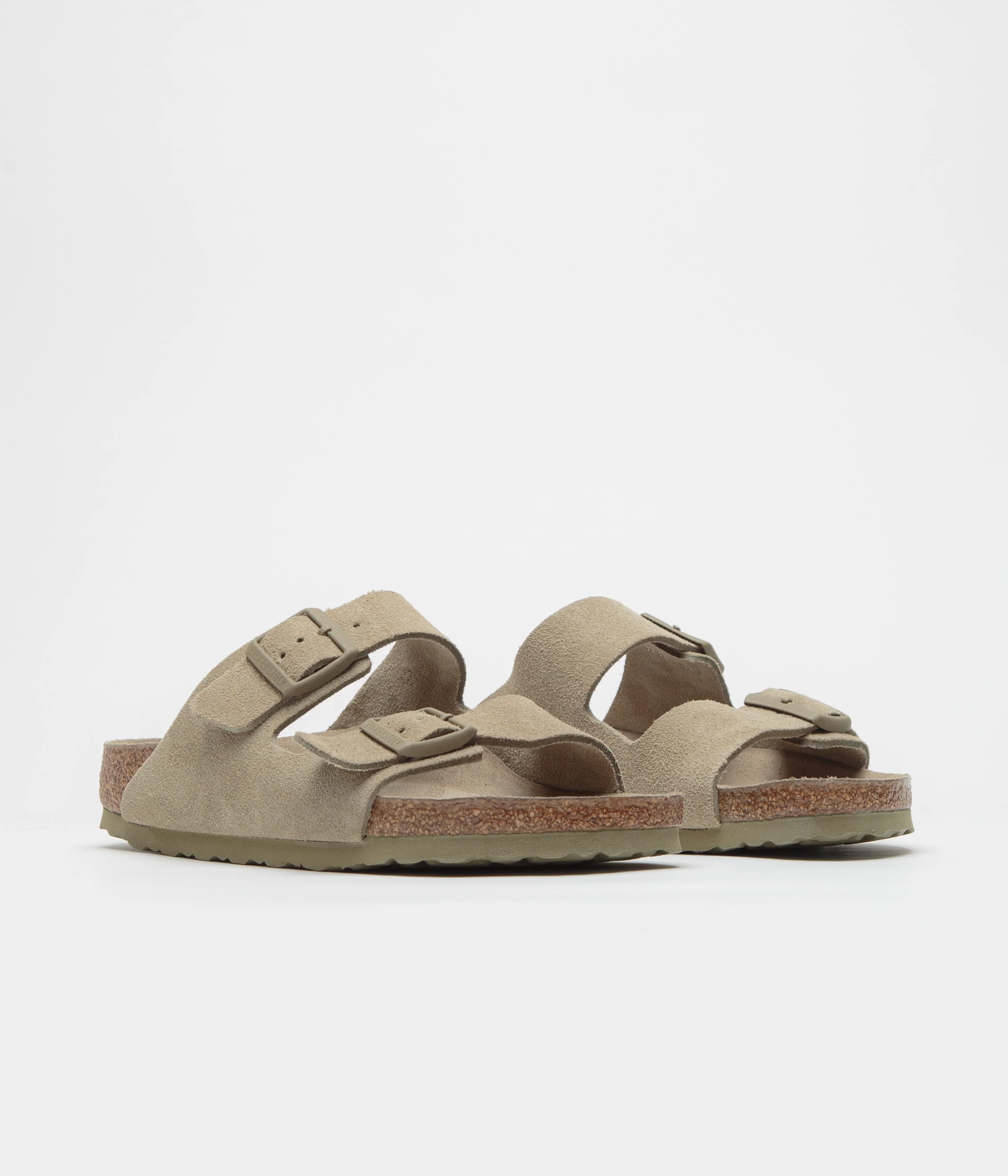 Birkenstock Arizona SFB Narrow Sandals - Faded Khaki - Image 2