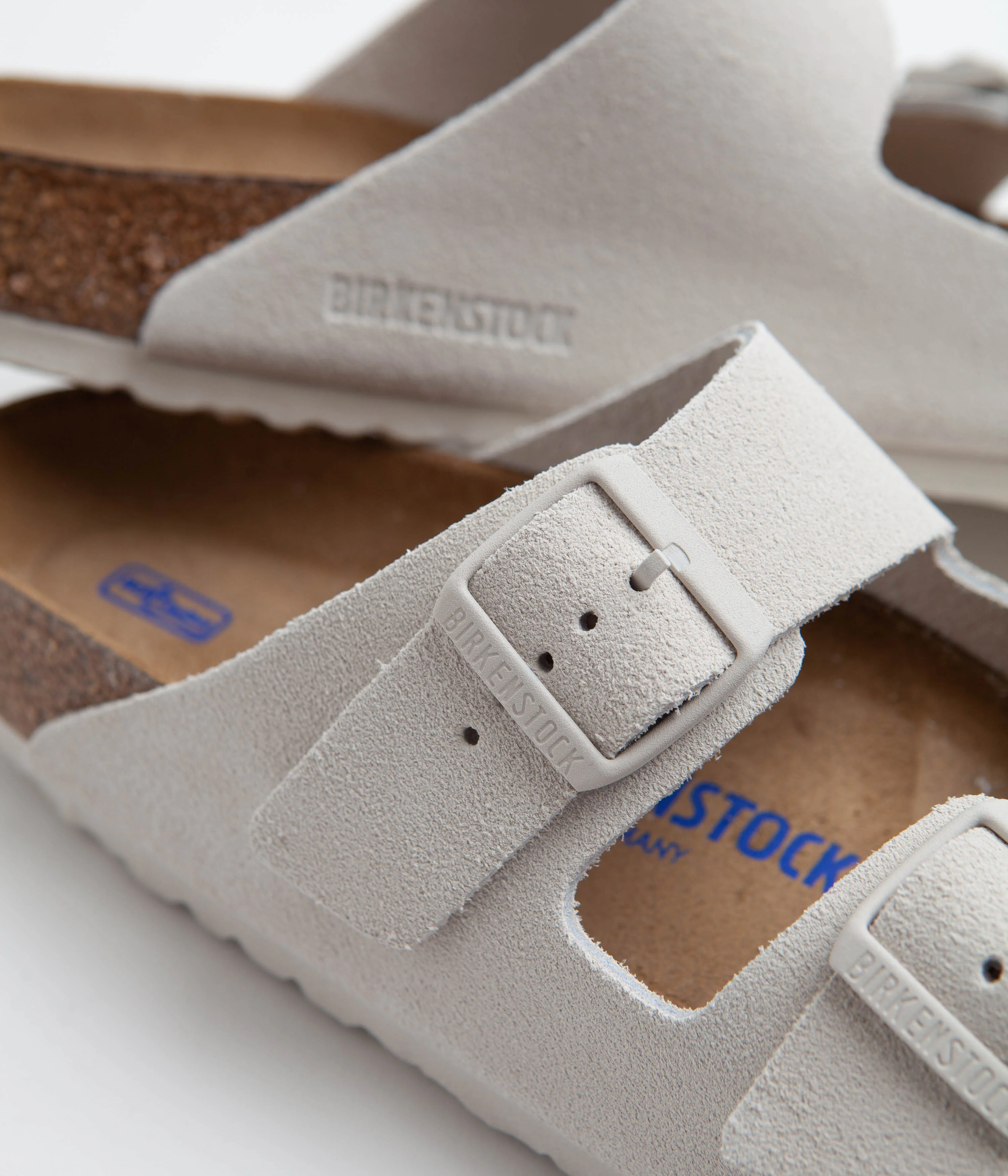 Birkenstock Arizona SFB Sandals - Antique White - Image 3