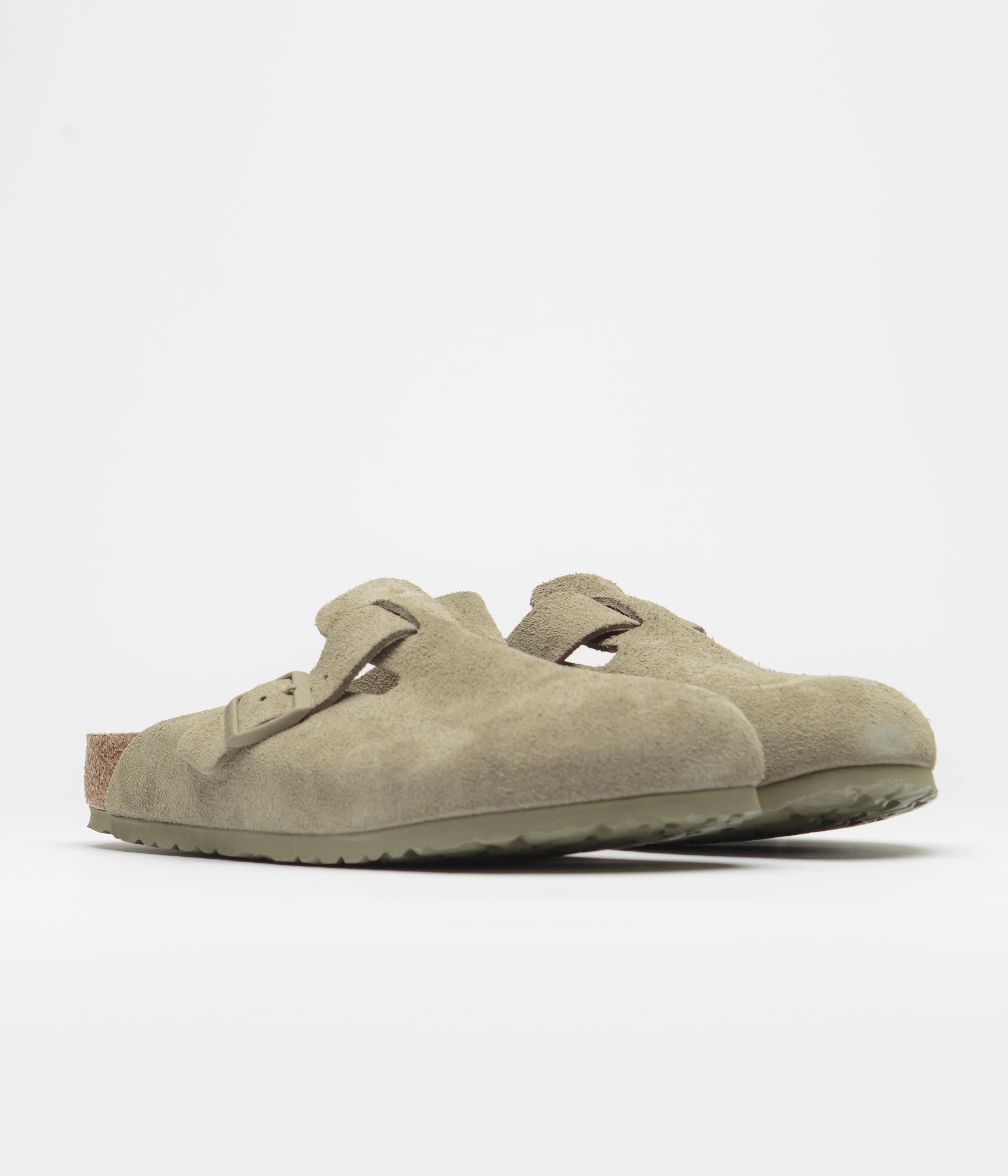 Birkenstock Boston BS Clogs - Faded Khaki - Image 2