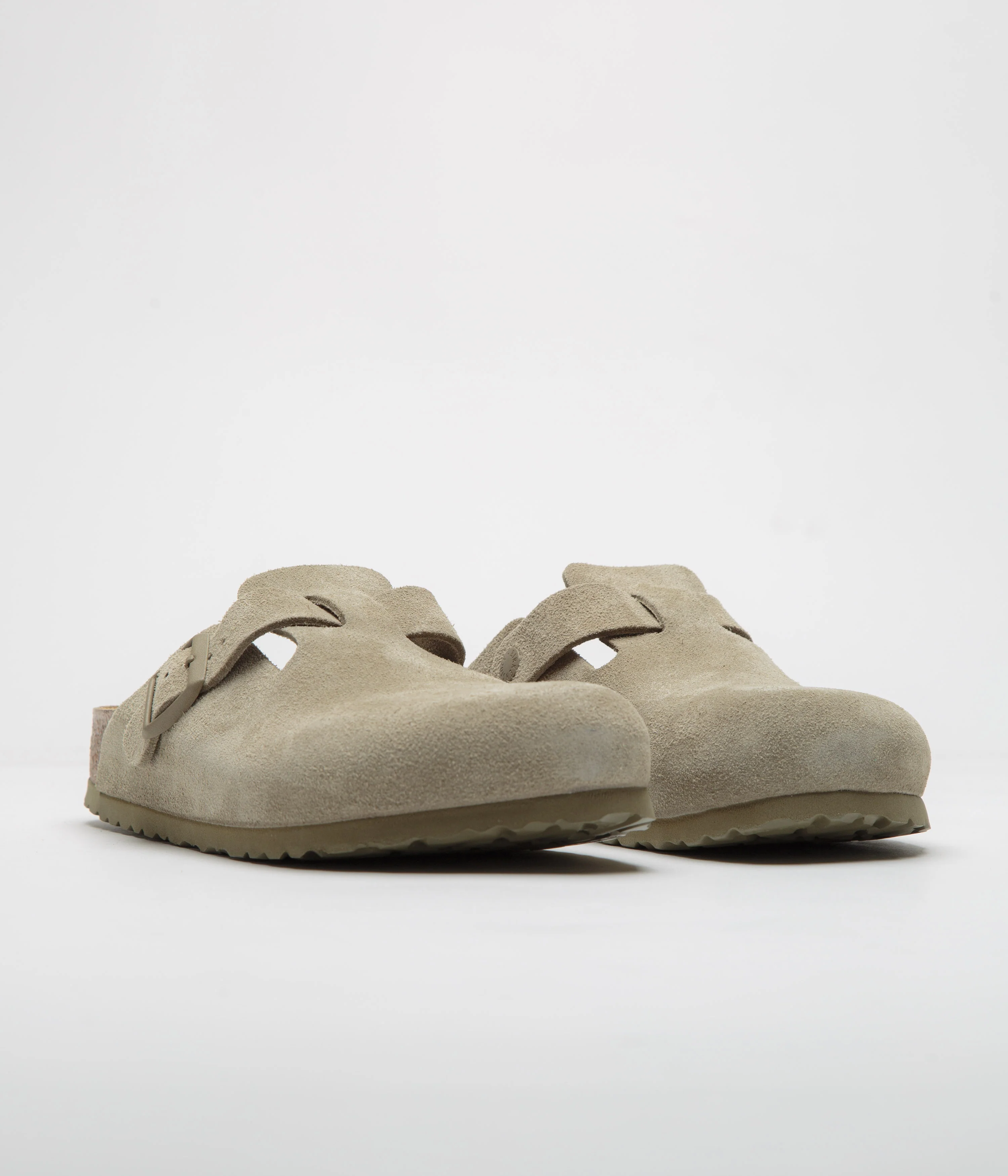 Birkenstock Boston Clogs - Faded Khaki - Image 2