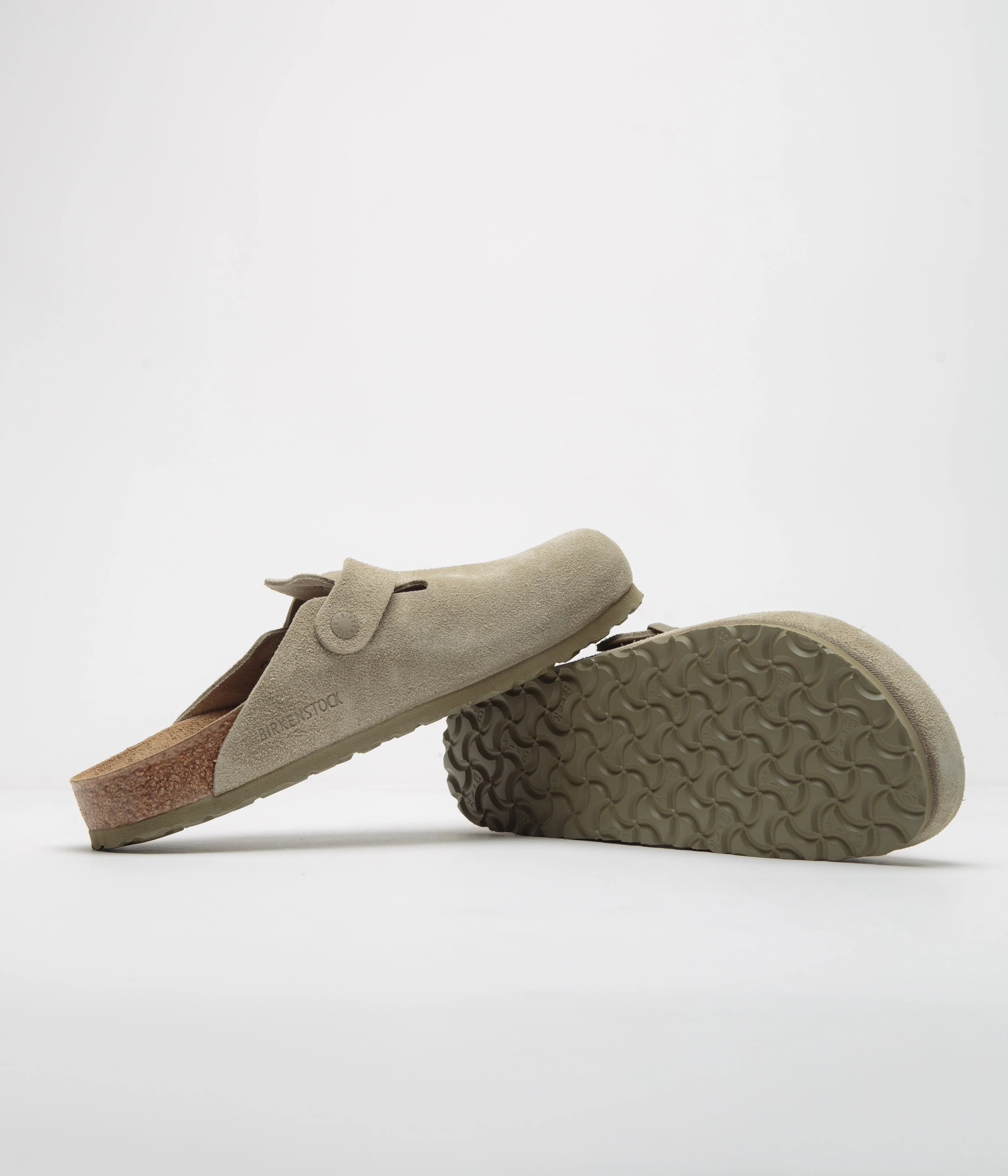Birkenstock Boston Clogs - Faded Khaki - Image 5