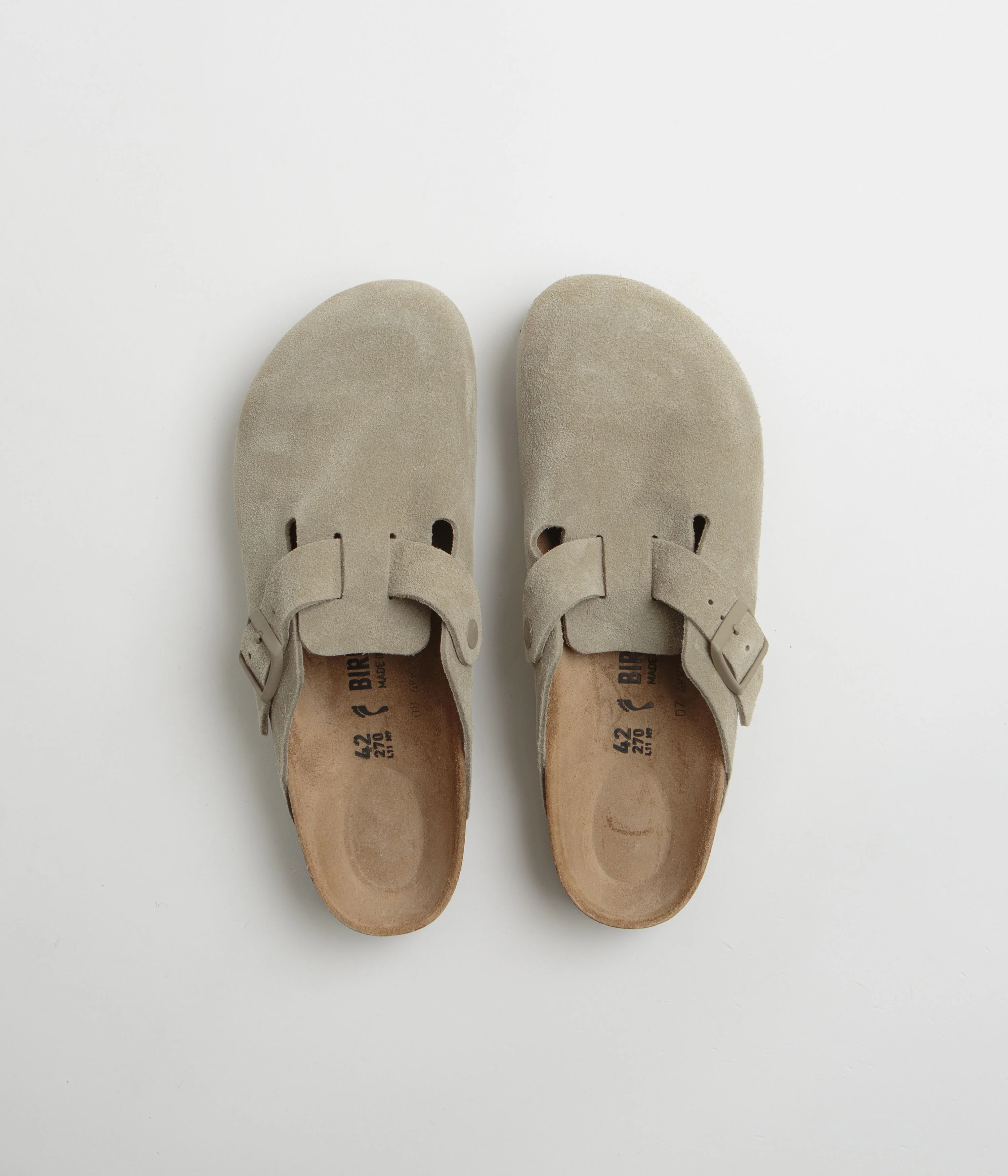 Birkenstock Boston Clogs - Faded Khaki - Image 7