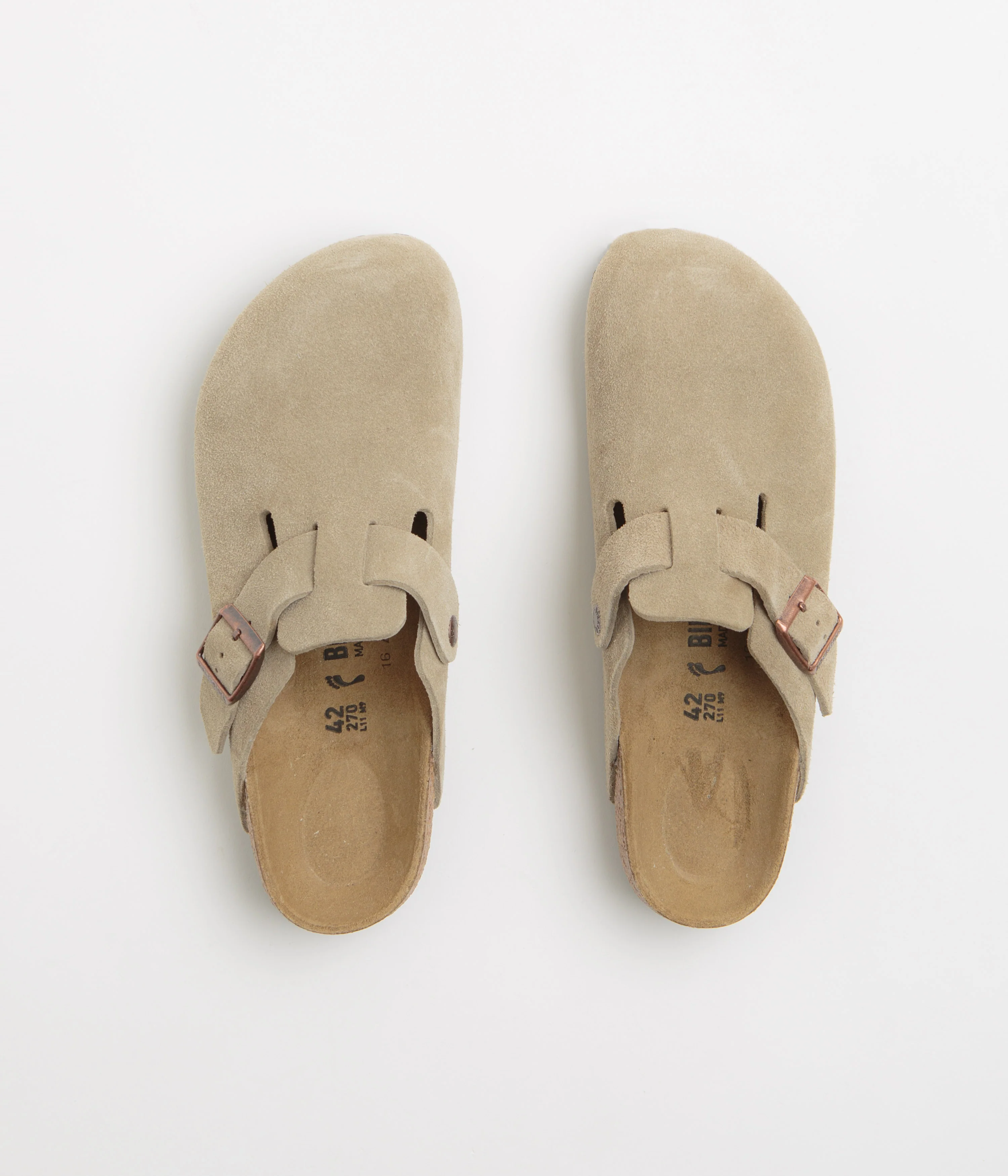 Birkenstock Boston Narrow Clogs - Taupe - Image 7