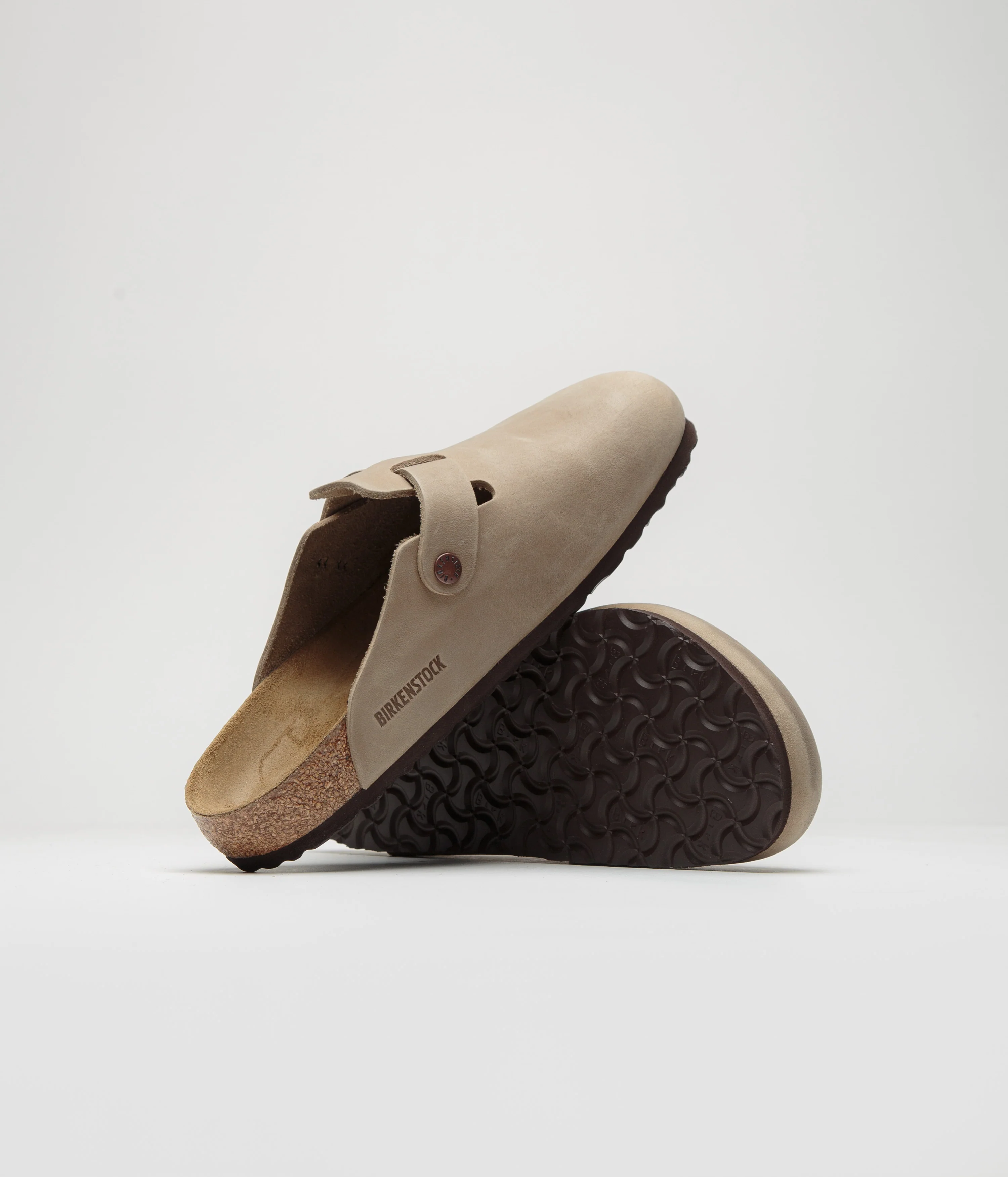 Birkenstock Boston Oiled Leather Clogs - Tobacco Brown - Image 5