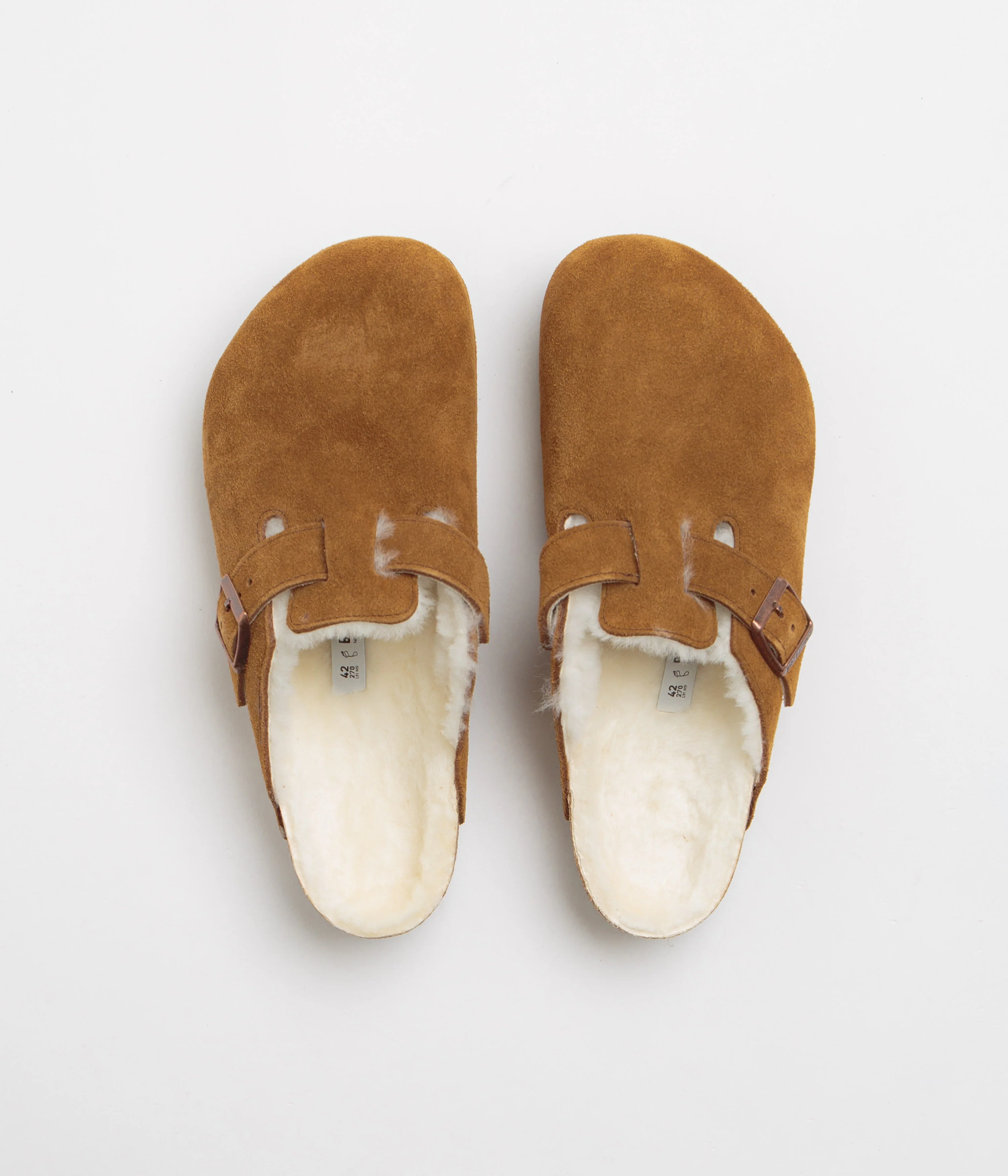 Birkenstock Boston Shearling Clogs - Mink - Image 7
