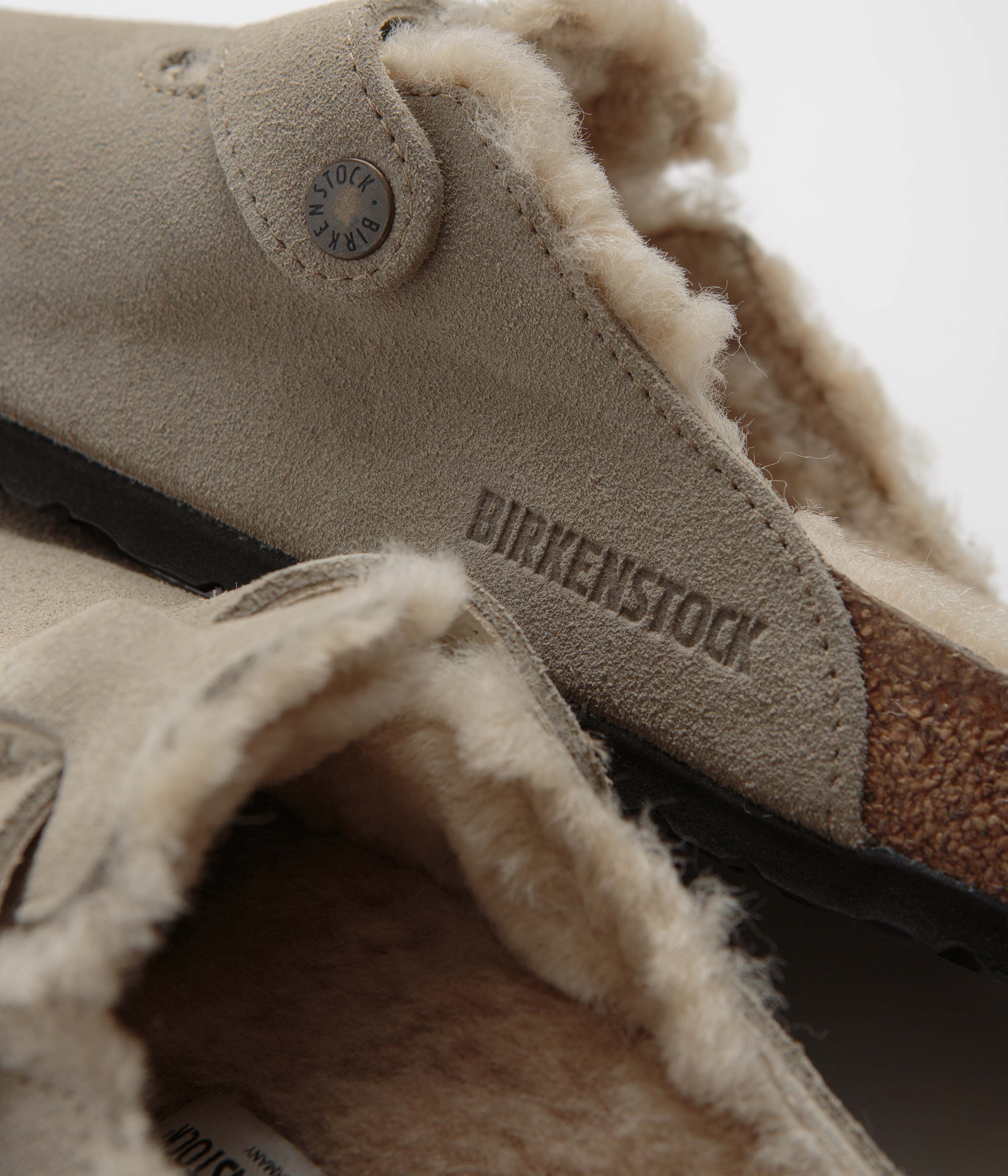 Birkenstock Boston Shearling Clogs - Taupe - Image 7