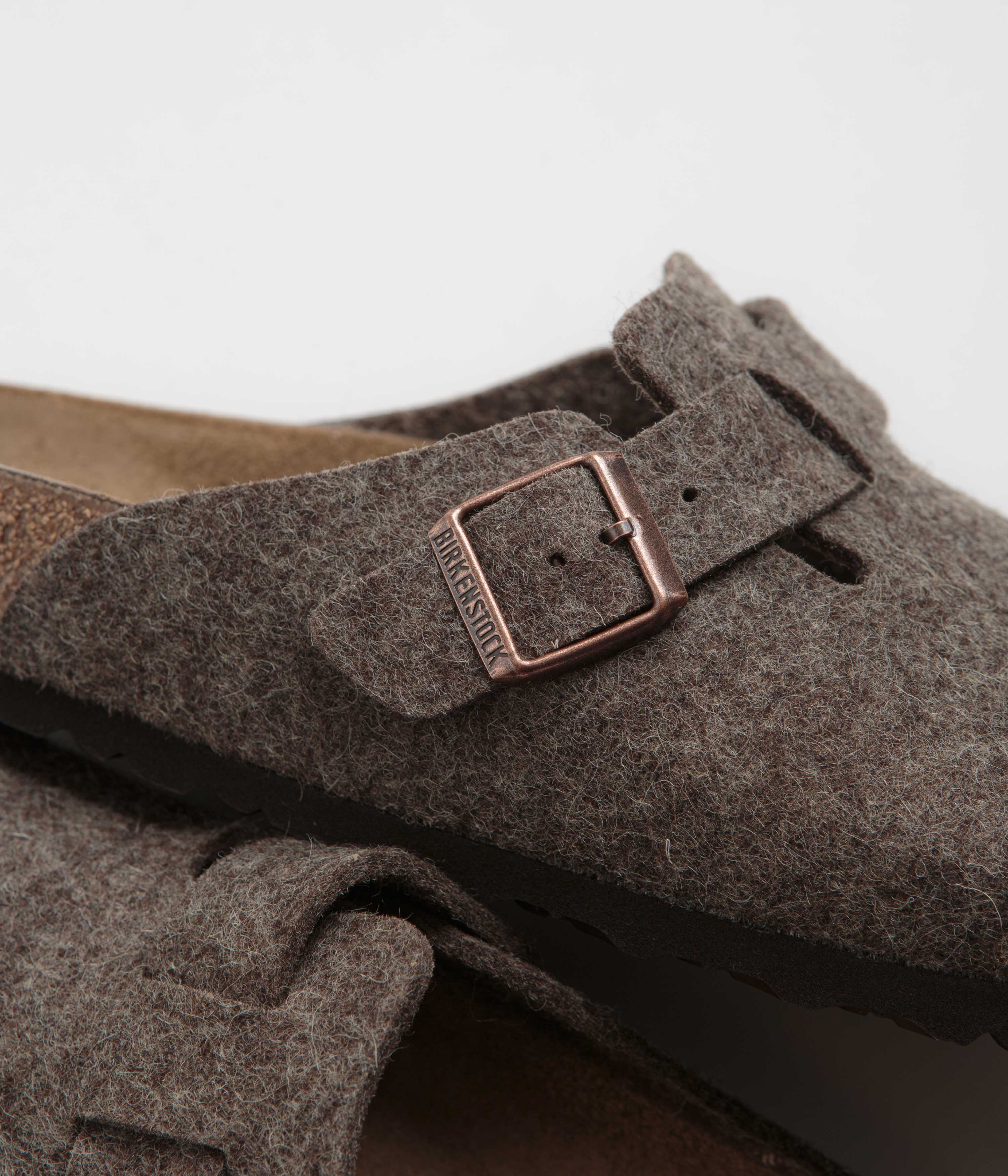 Birkenstock Boston Wool Clogs - Cacao - Image 3