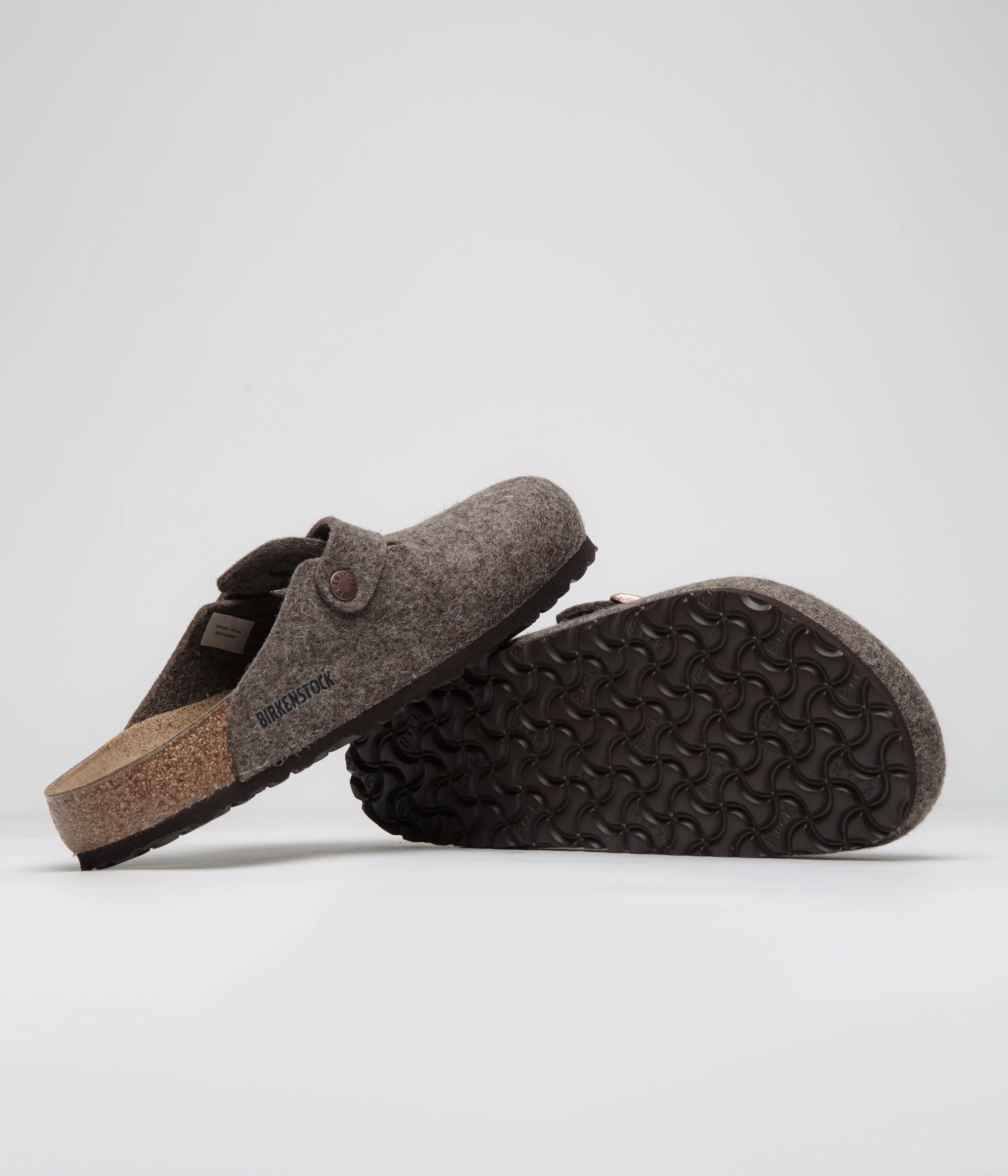 Birkenstock Boston Wool Clogs - Cacao - Image 5