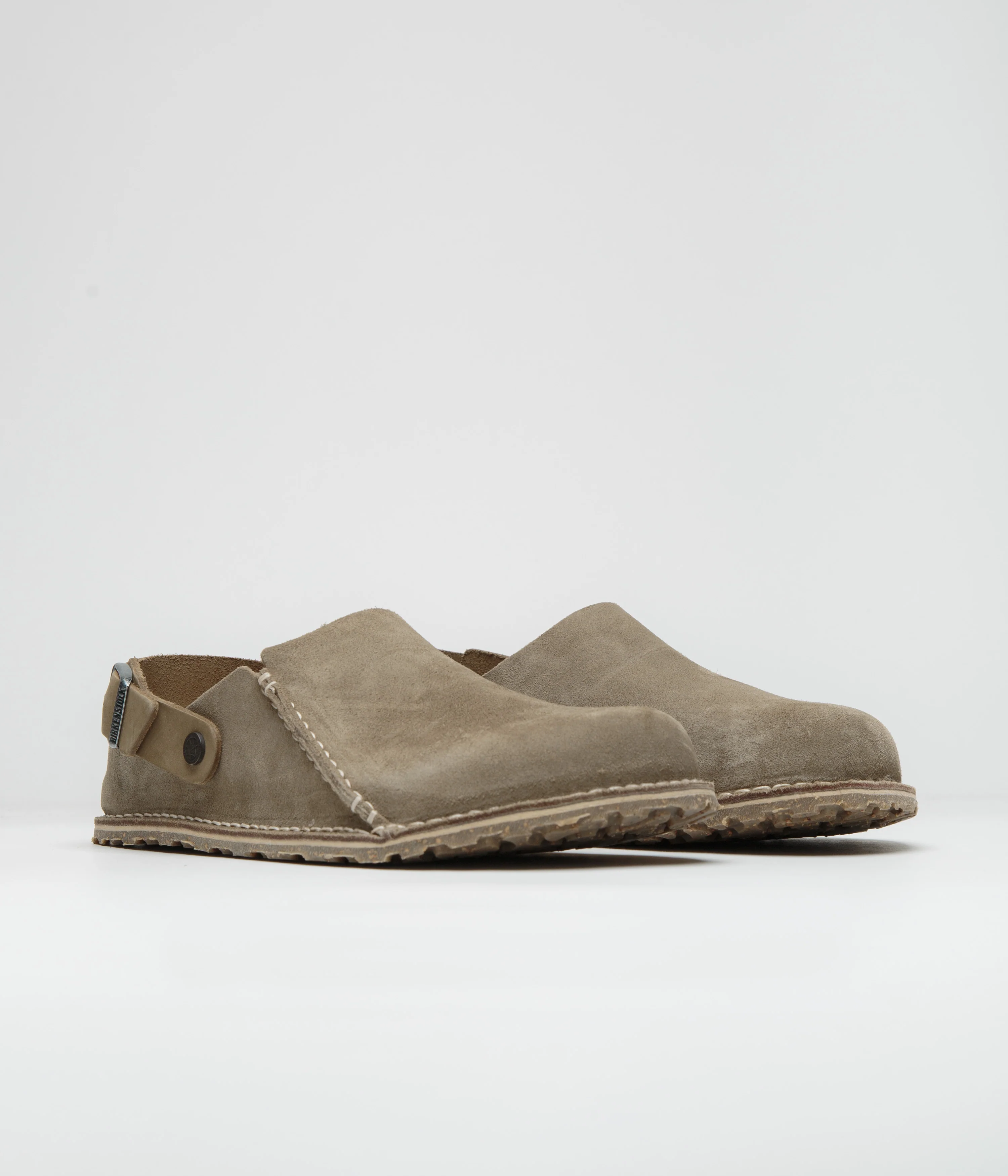 Birkenstock Lutry Premium Suede Sandals - Grey Taupe - Image 2