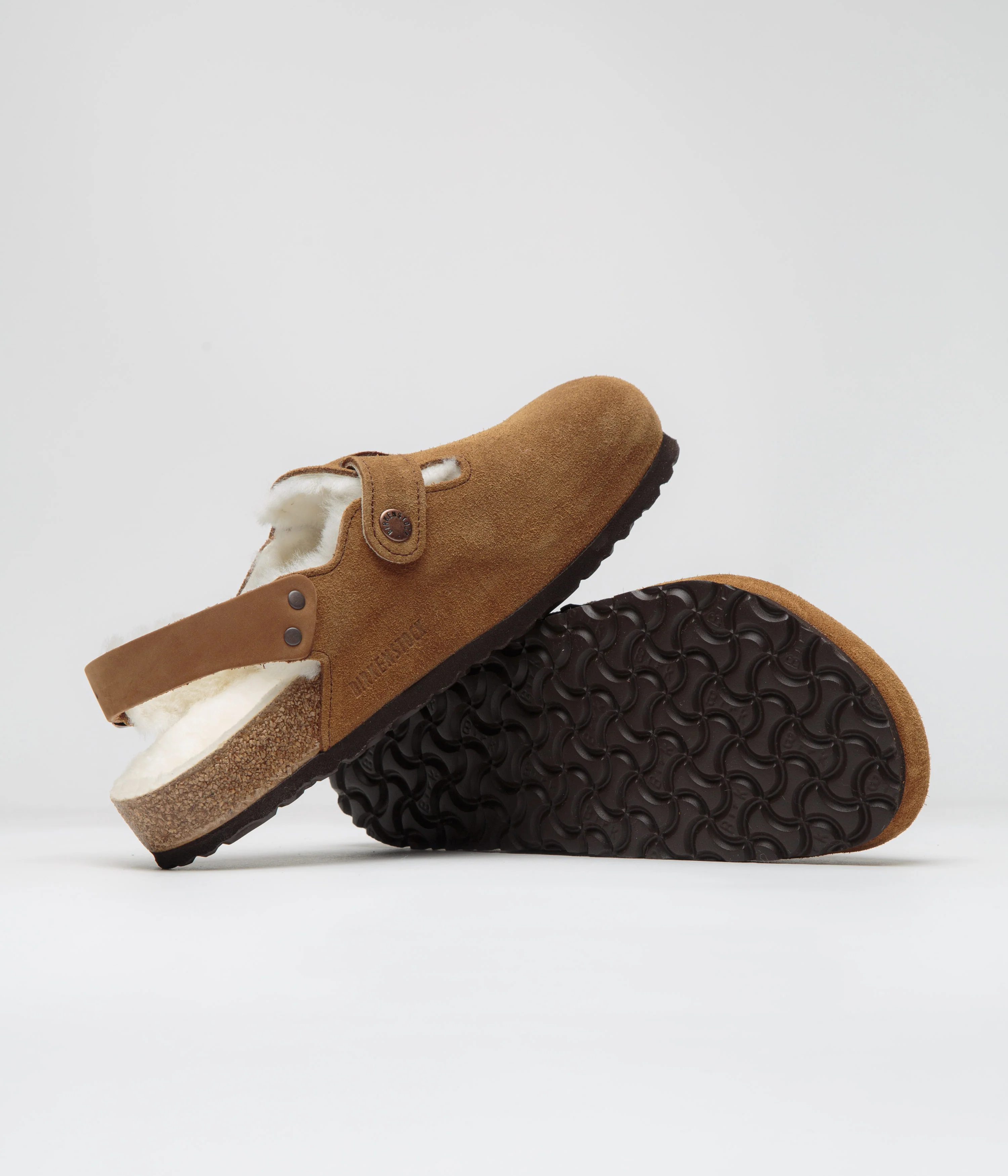 Birkenstock Tokio Shearling Sandals - Mink - Image 5