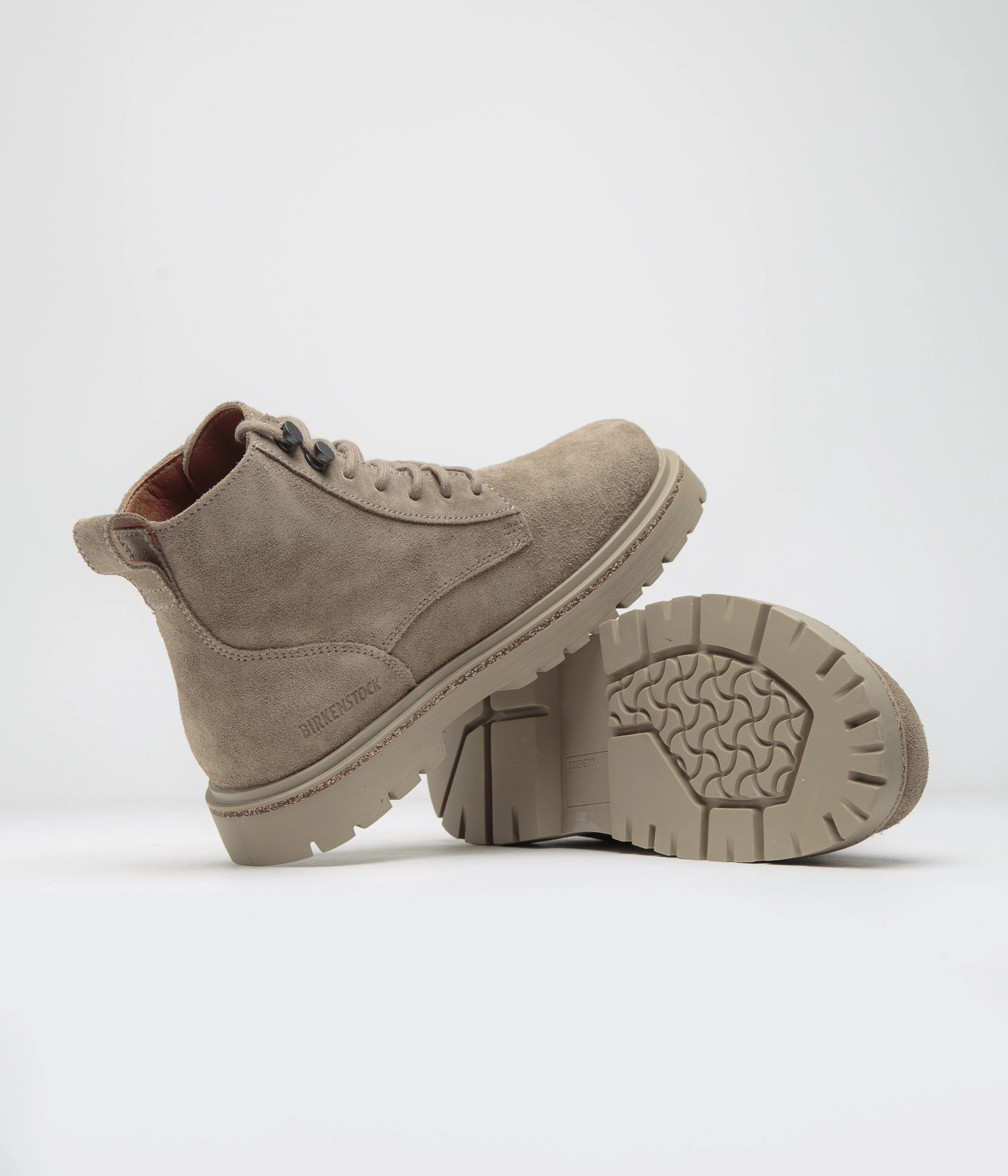 Birkenstock Womens Highwood Lace Mid Shoes - Taupe - Image 4
