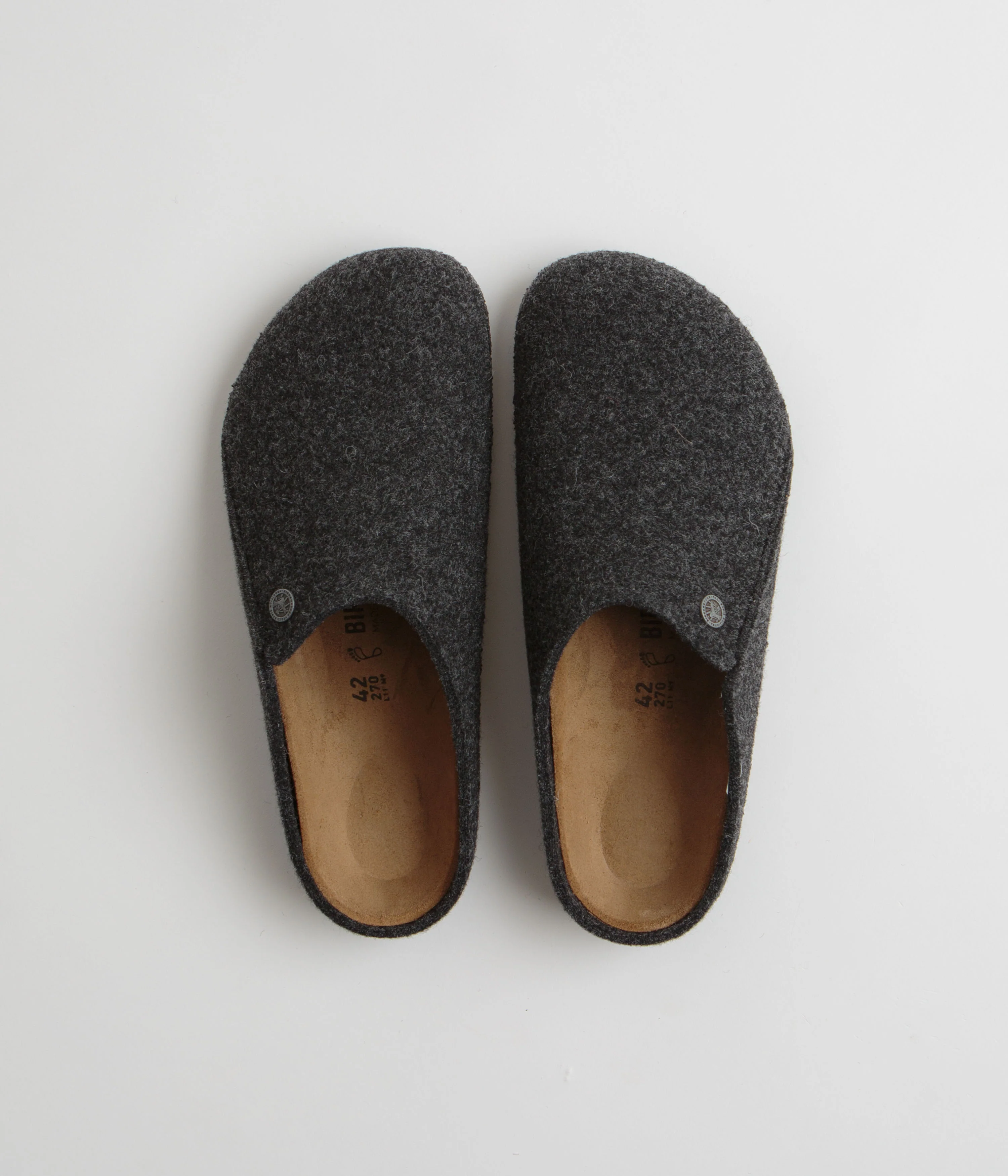 Birkenstock Zermatt Felt Slippers - Anthracite - Image 8