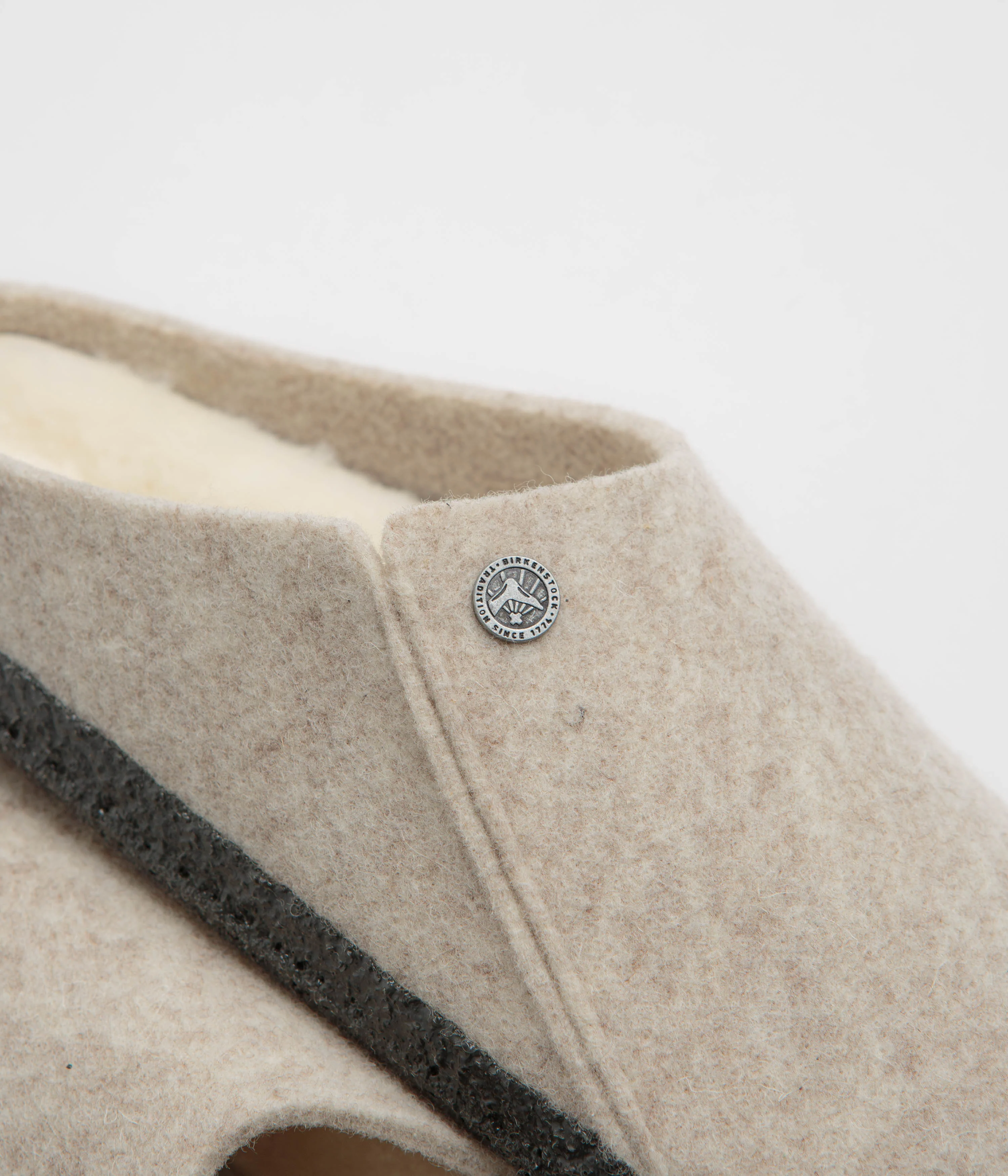 Birkenstock Zermatt Shearling Felt Slippers - Eggnog - Image 3