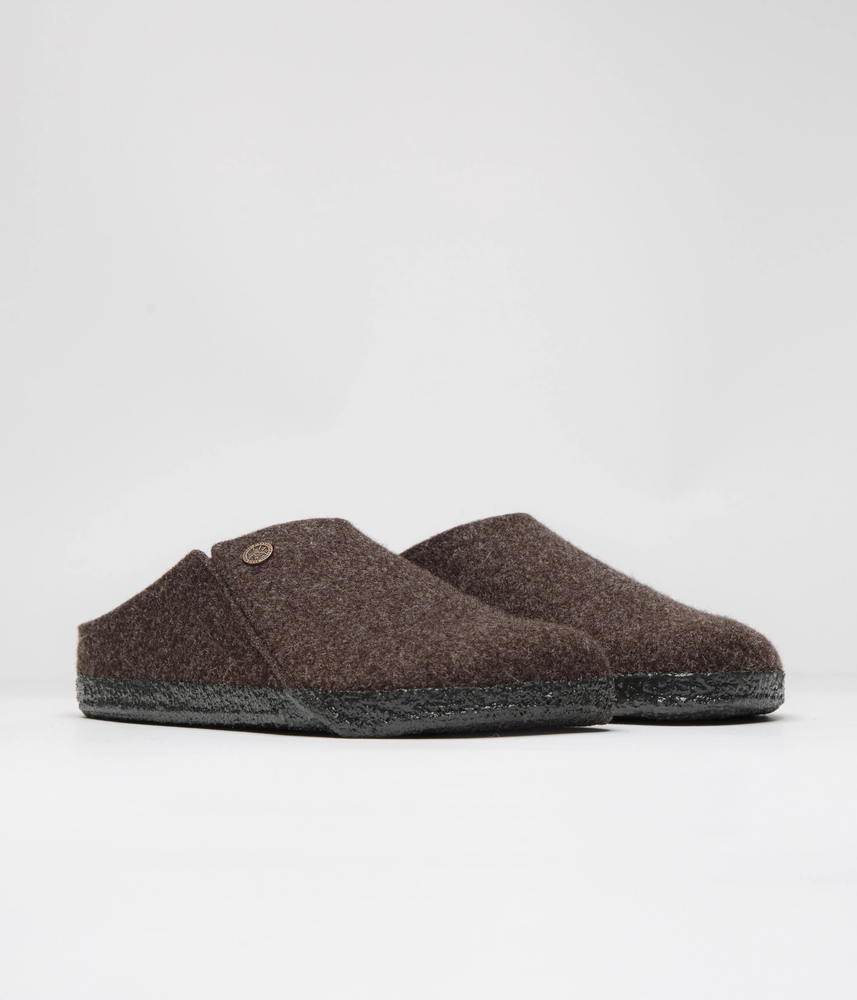Birkenstock Zermatt Shearling Felt Slippers - Mocha - Image 2