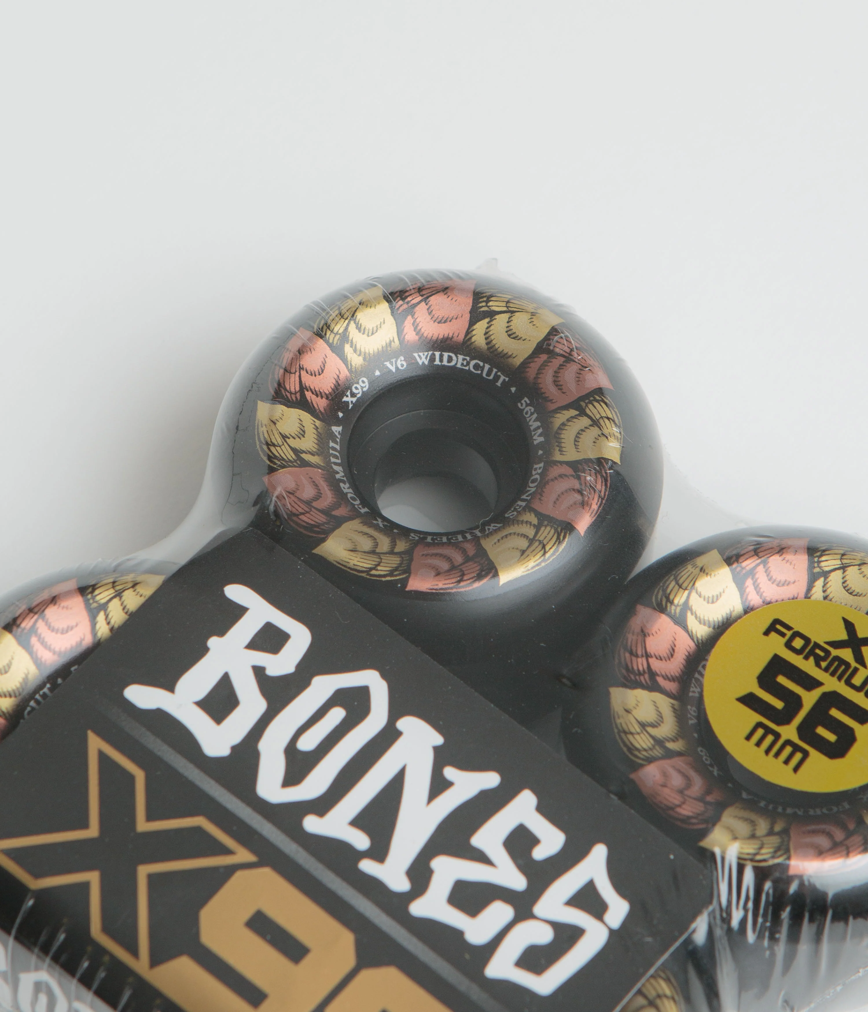 Bones X-Formula Leaving 99A V6 Widecut Wheels - Black - 56mm - Image 2