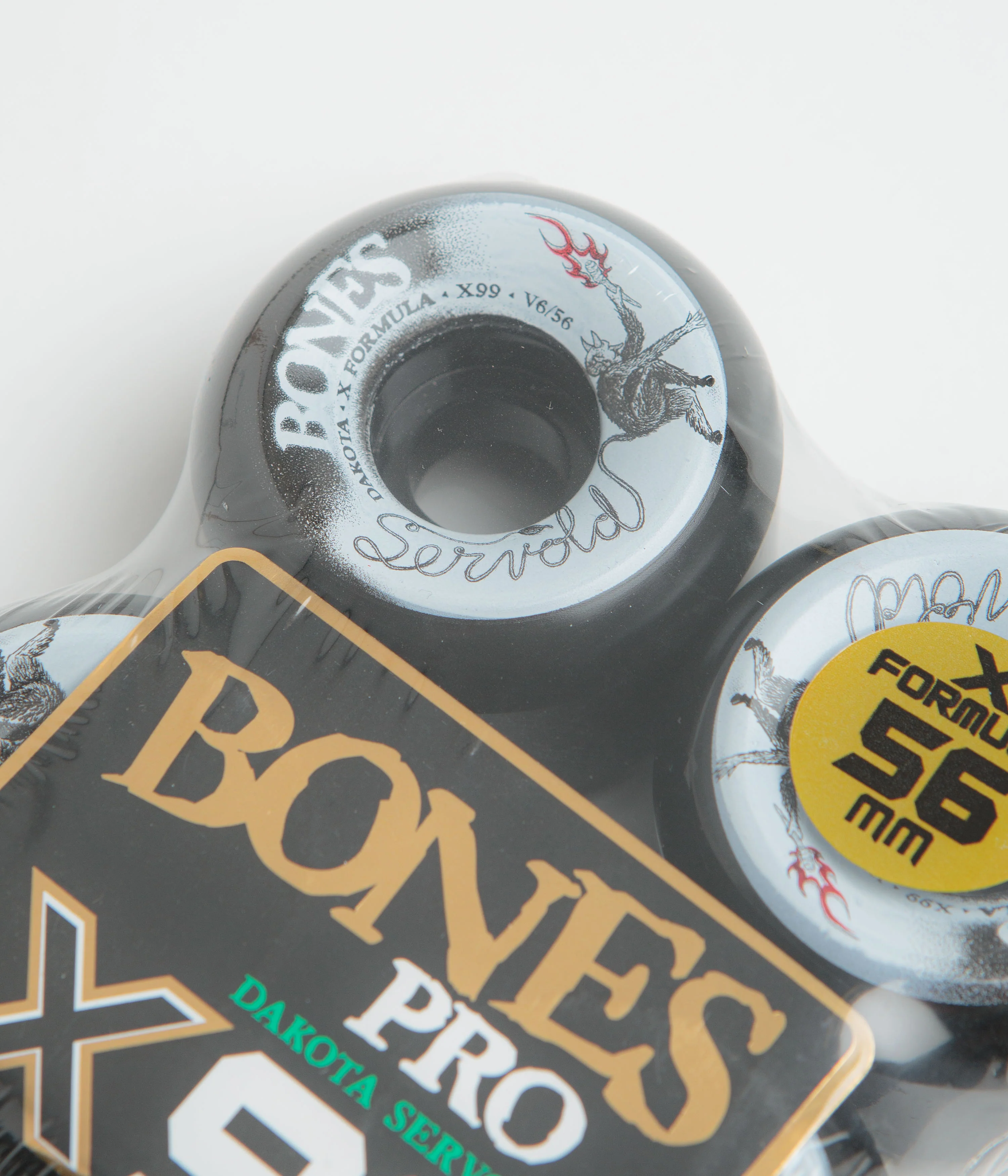 Bones X-Formula Servold Eternal Search 99A V6 Widecut Wheels - Black - 56mm - Image 2