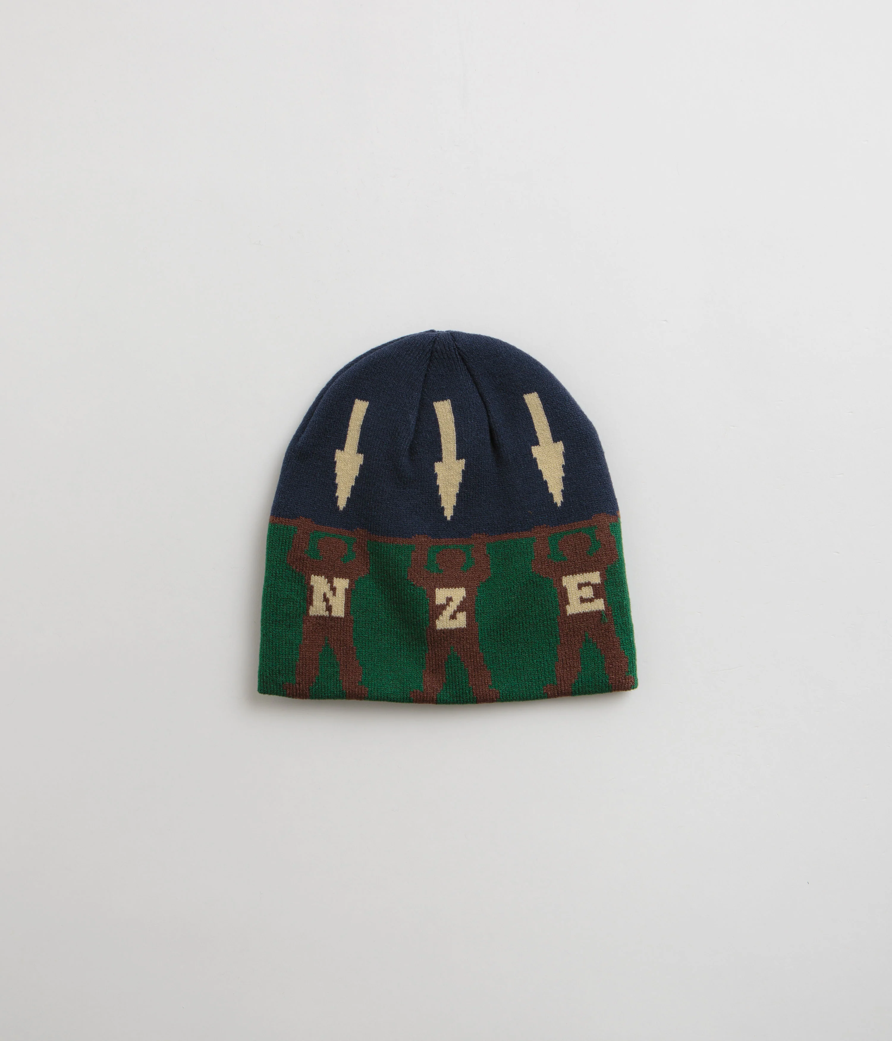 Bronze 56K Arrow Skully Beanie - Green - Image 2
