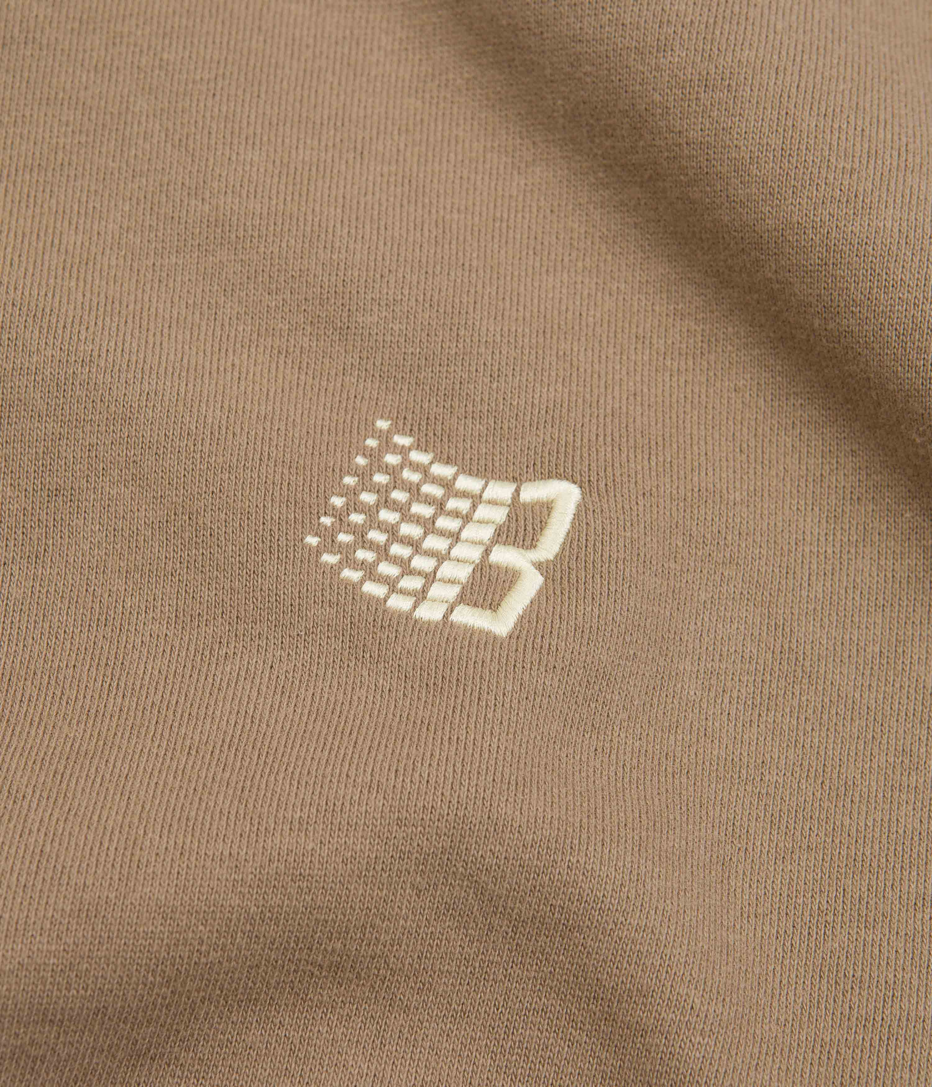 Bronze 56K B Logo Embroidered Crewneck Sweatshirt - Light Brown - Image 3