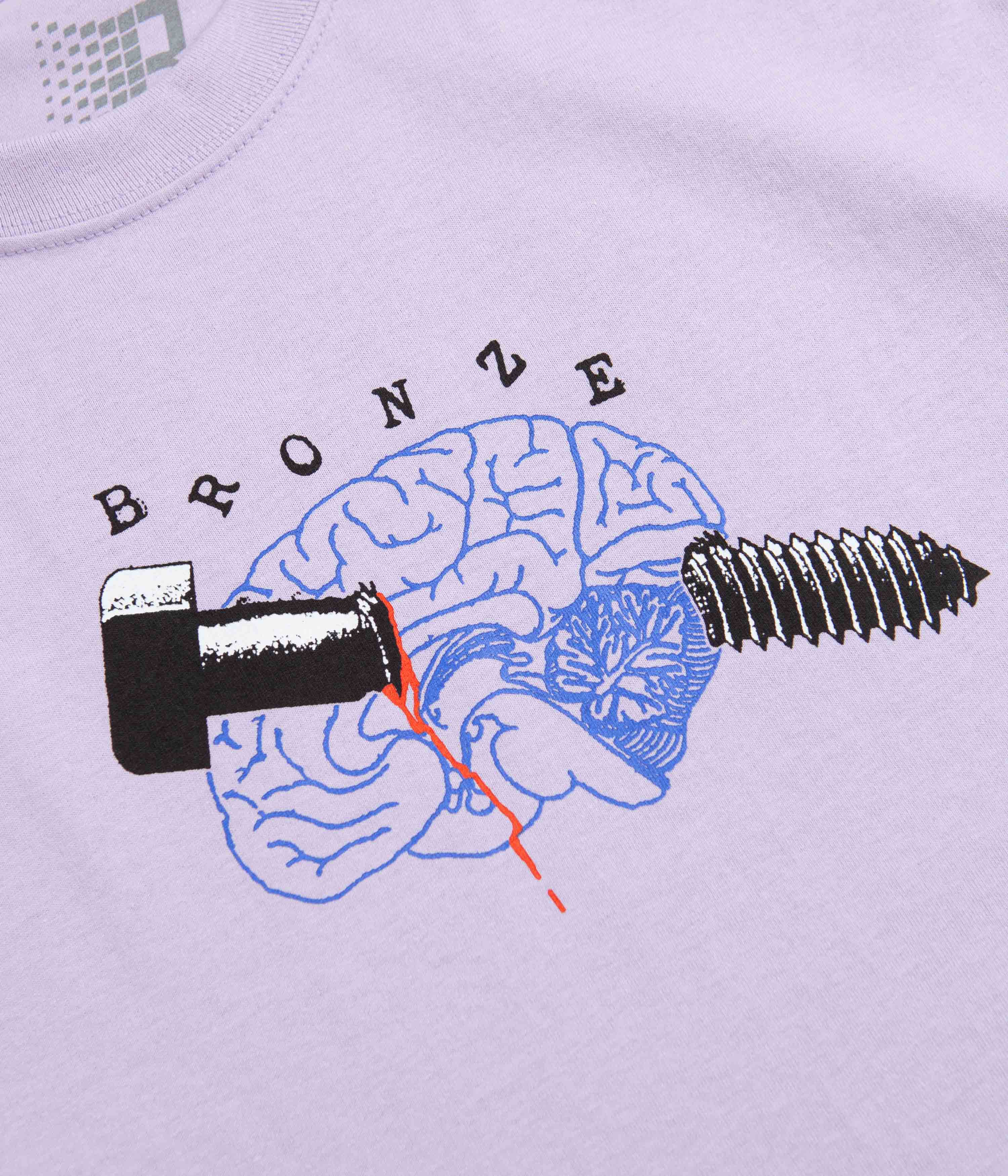 Bronze 56K Bolt Brain T-Shirt - Lavender - Image 3
