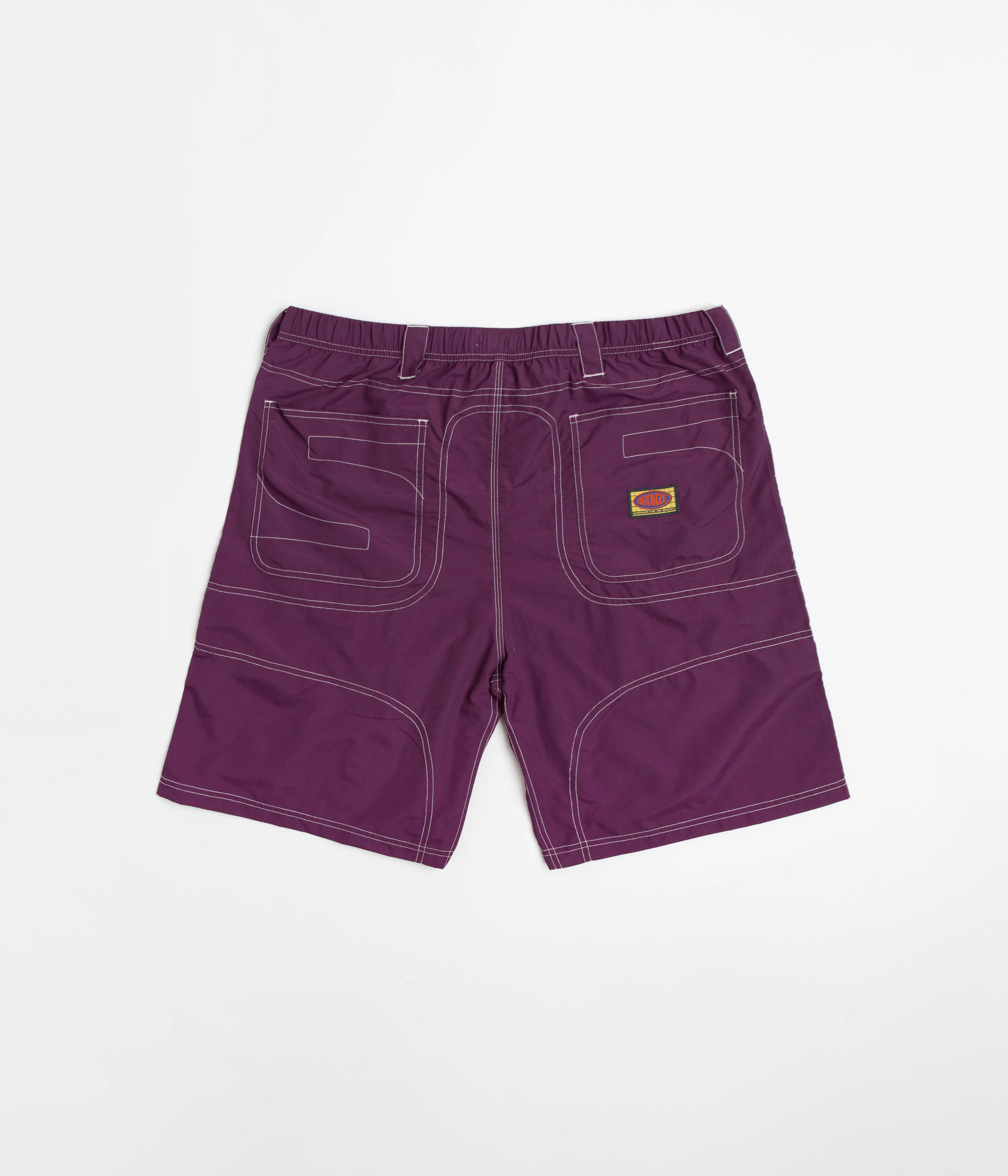 Bronze 56K Double Knee Shorts - Eggplant - Image 3