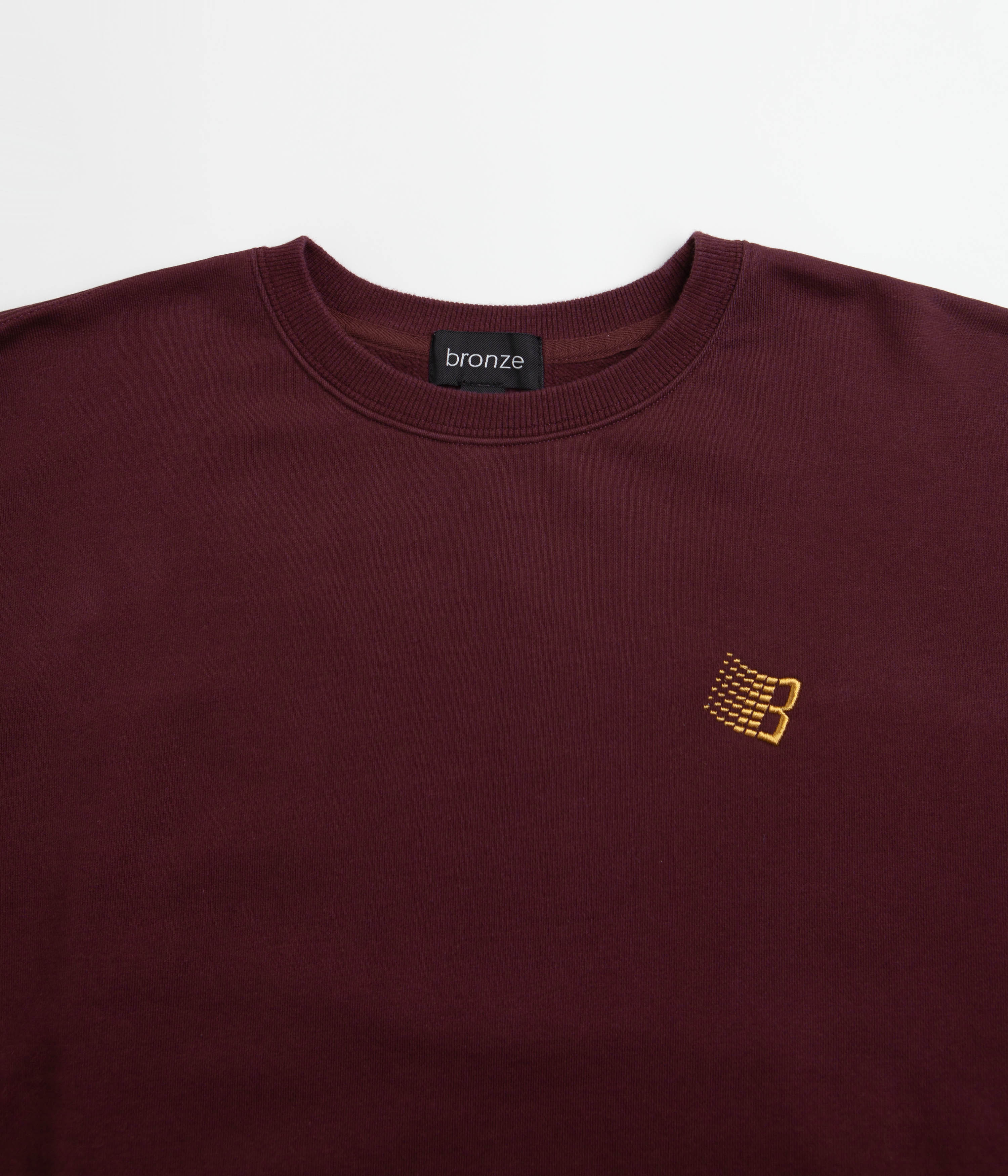 Bronze 56K Logo Crewneck Sweatshirt - Burgundy - Image 4